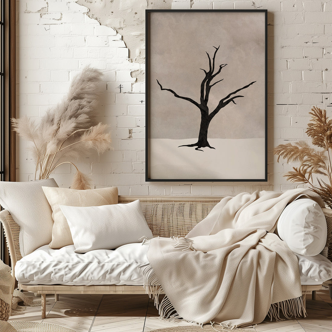 Solitary Sentinel, 50x70cm Framed Poster With Black Frame
