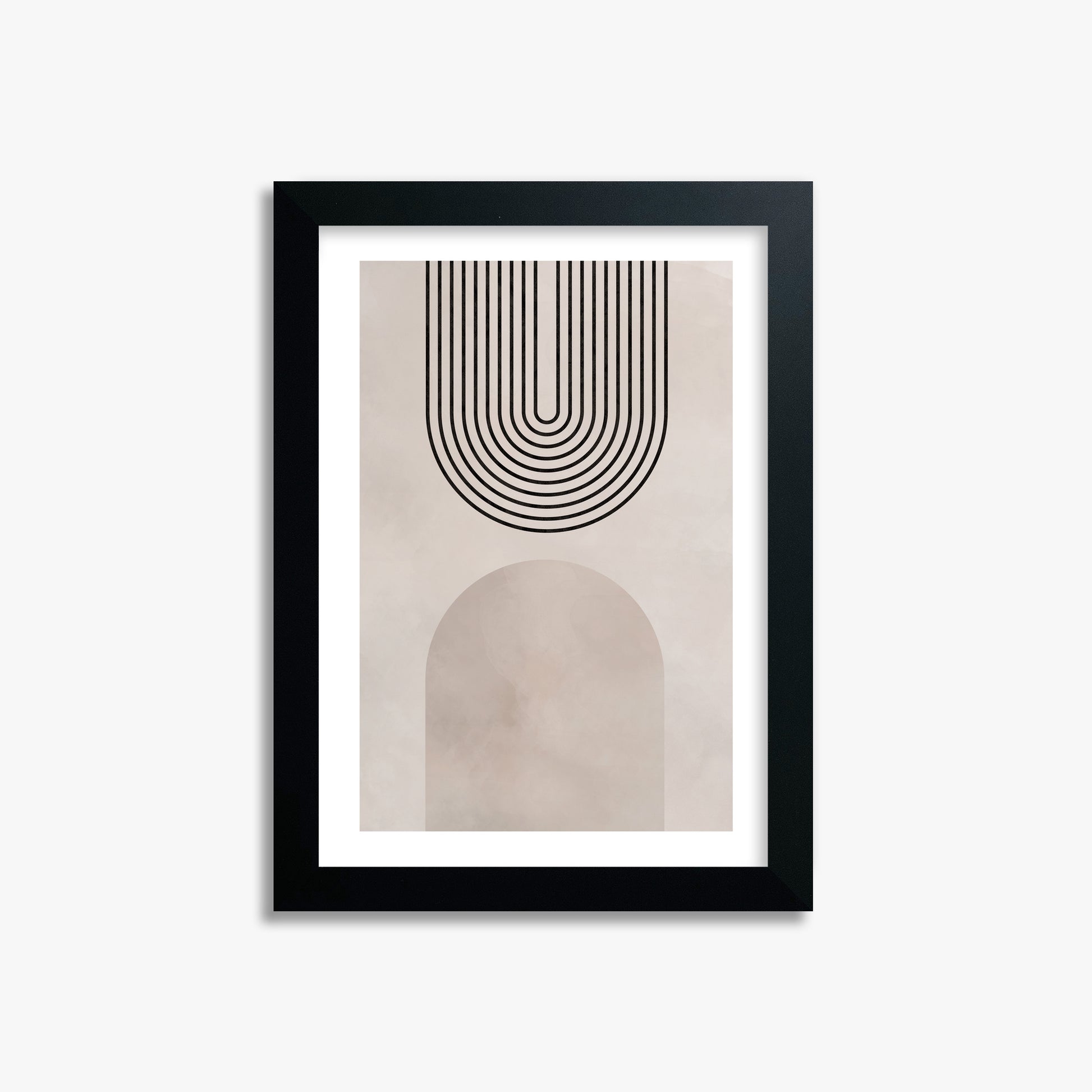 Inverted Arch Harmony, 21x30cm Framed Poster With Black Frame