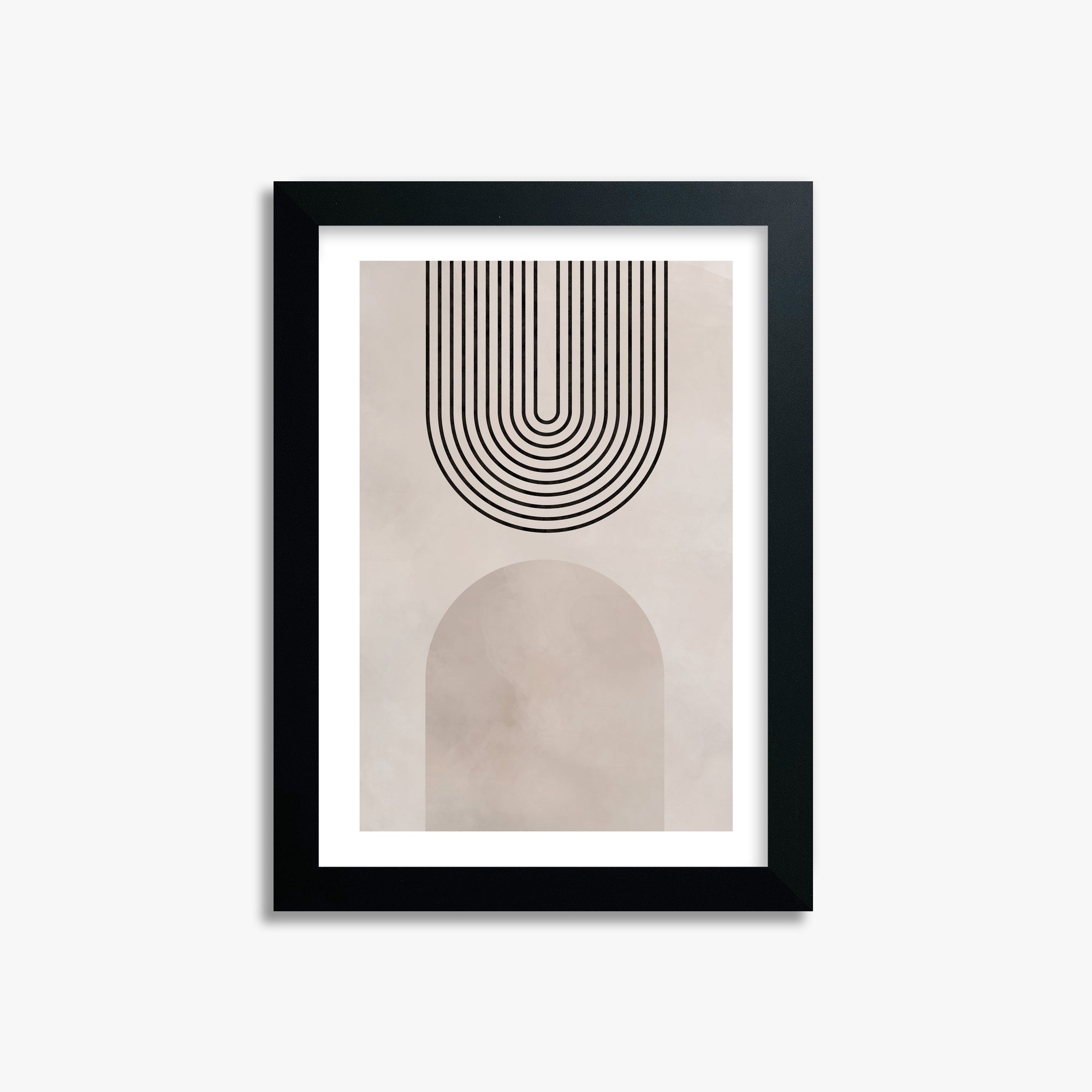Inverted Arch Harmony, 21x30cm Framed Poster With Black Frame