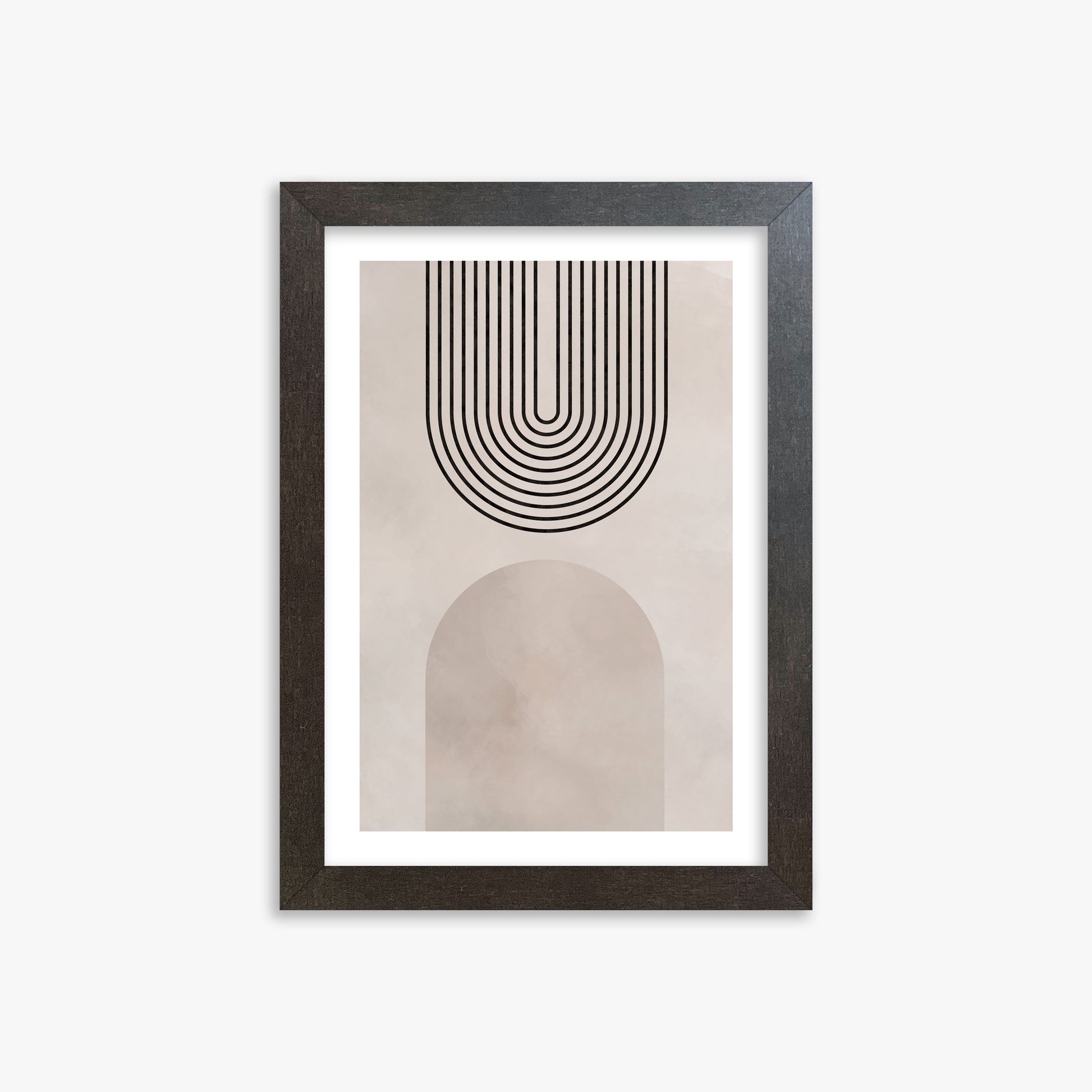 Inverted Arch Harmony, 21x30cm Framed Poster With Espresso Frame