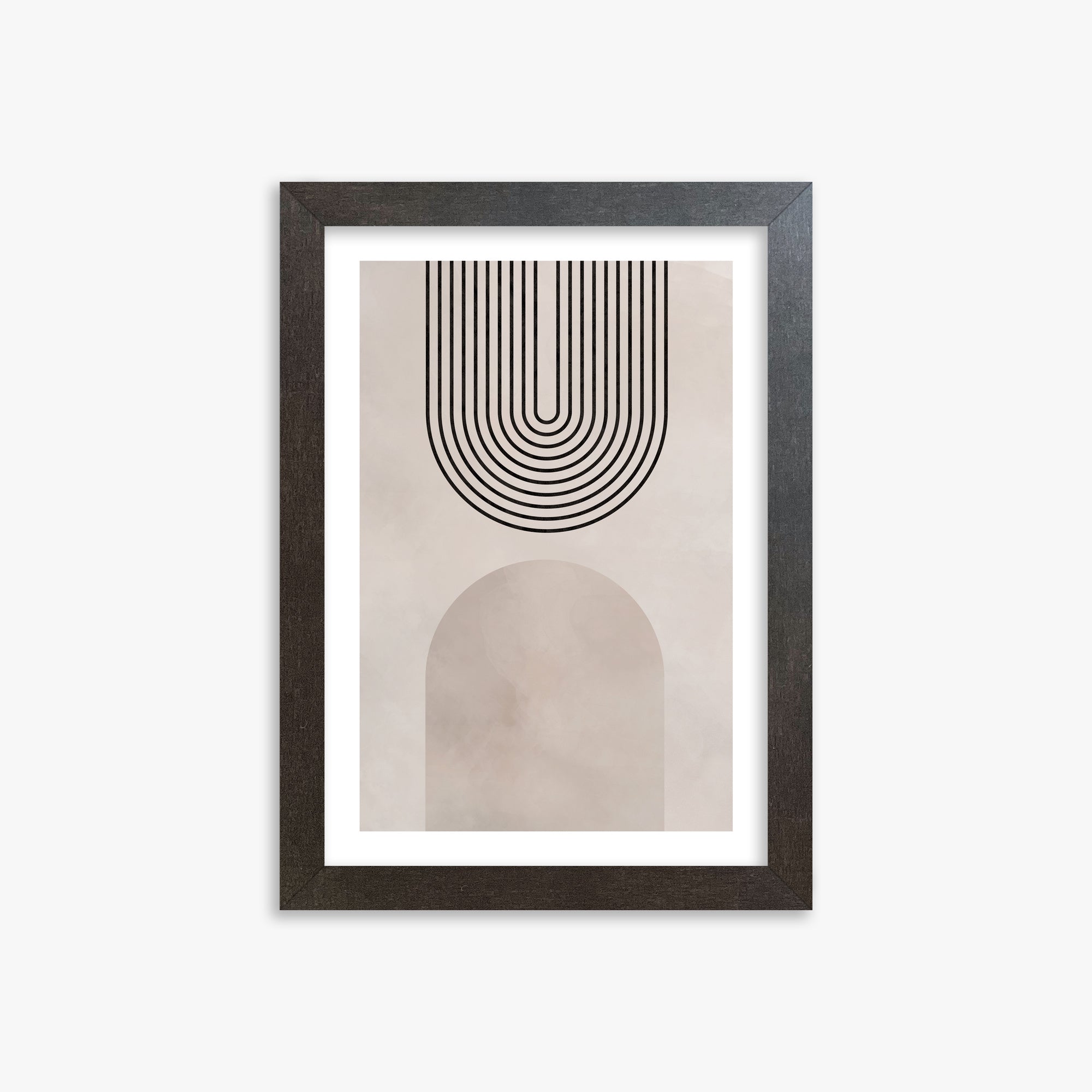 Inverted Arch Harmony, 21x30cm Framed Poster With Espresso Frame