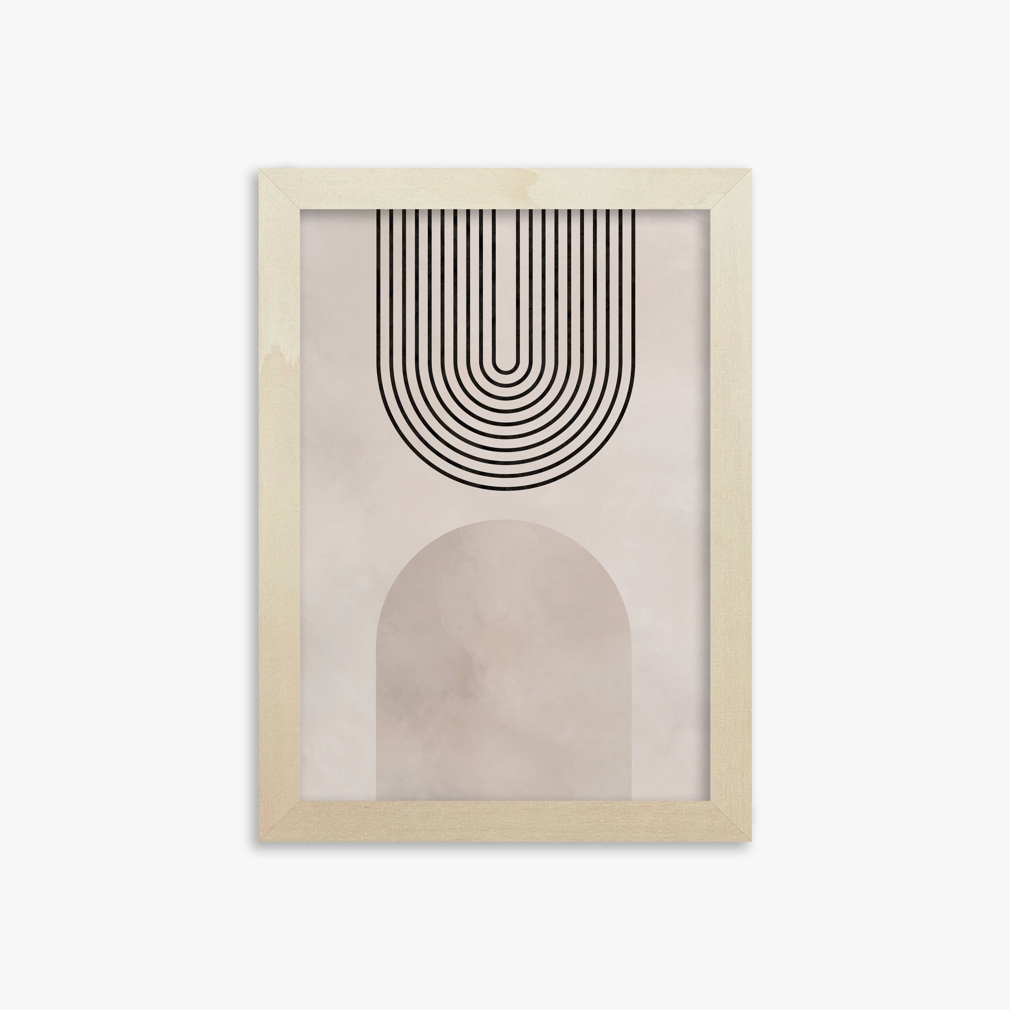Inverted Arch Harmony, 21x30cm Framed Poster With Lime Wood Frame