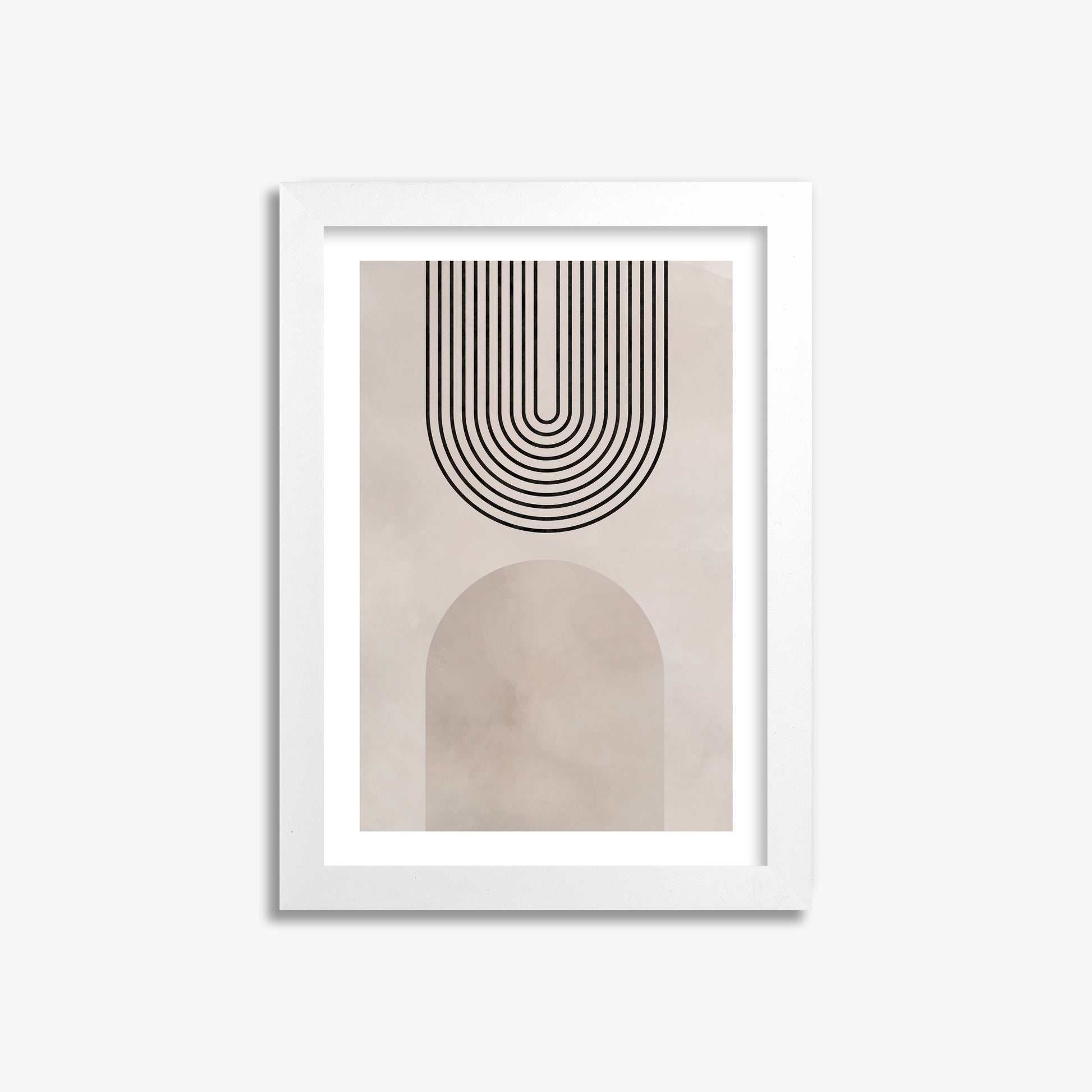 Inverted Arch Harmony, 21x30cm Framed Poster With White Frame