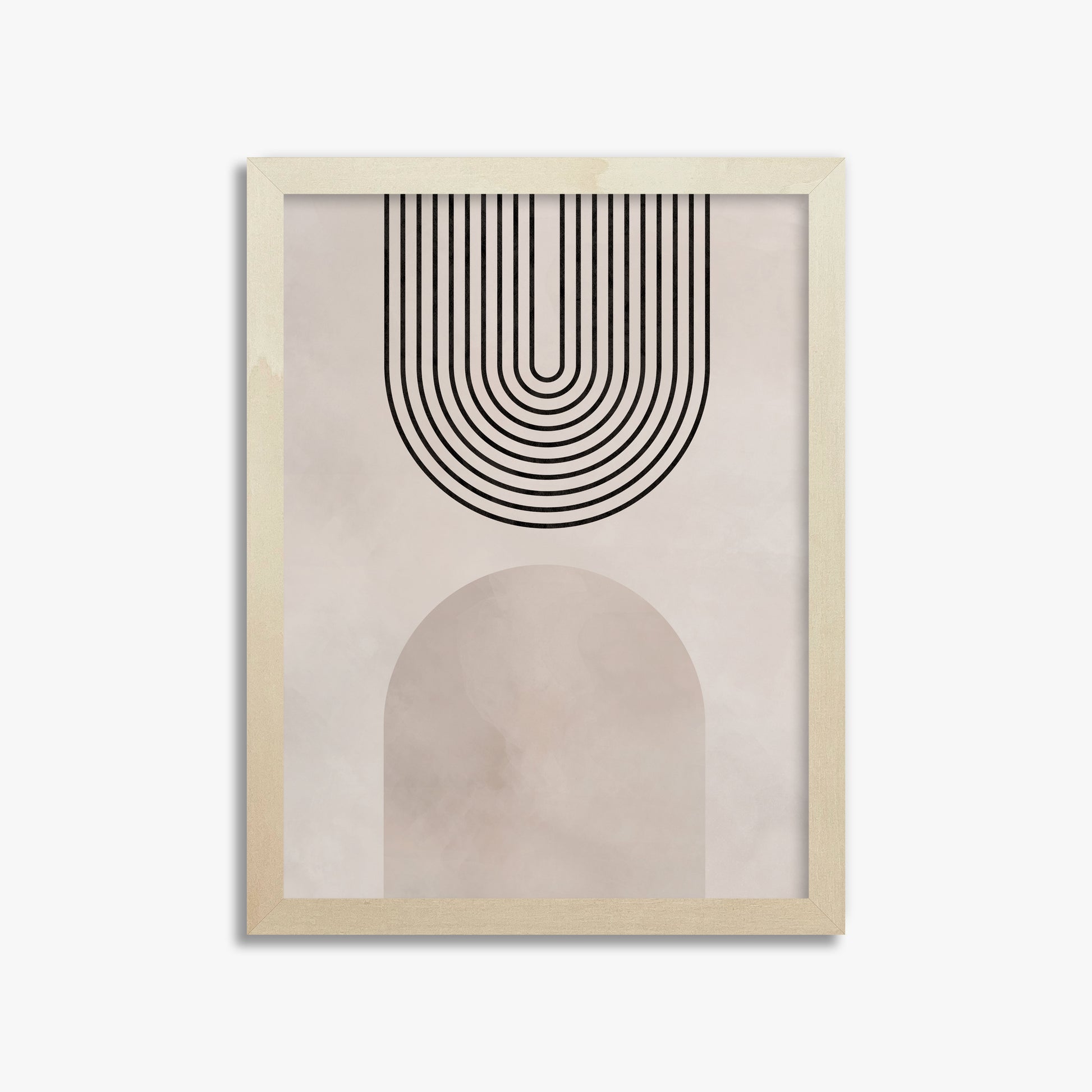 Inverted Arch Harmony, 30x40cm Framed Poster With Lime Wood Frame