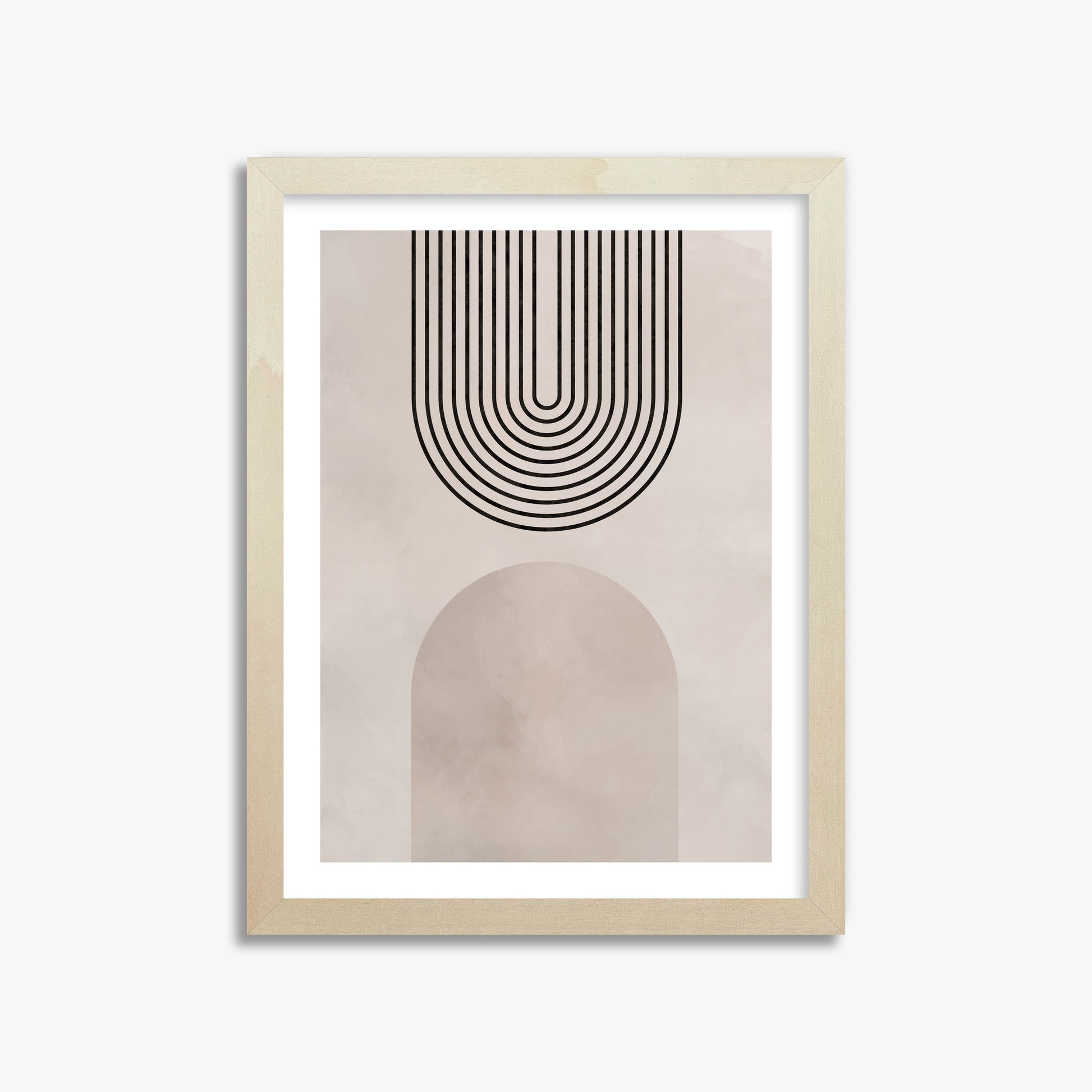 Inverted Arch Harmony, 30x40cm Framed Poster With Lime Wood Frame