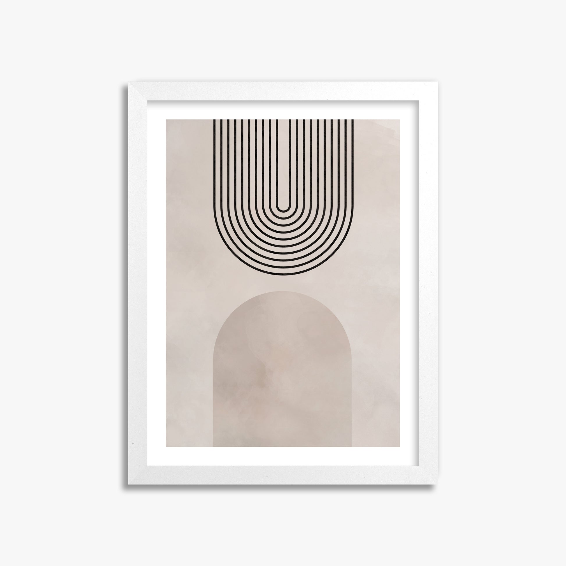 Inverted Arch Harmony, 30x40cm Framed Poster With White Frame