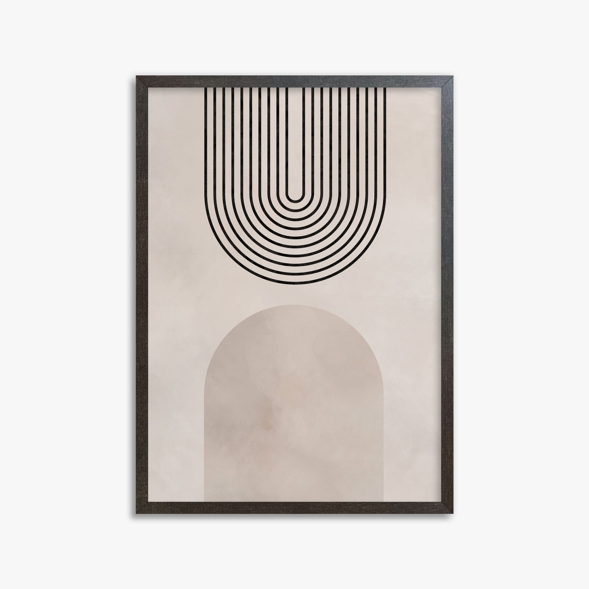 Inverted Arch Harmony, 50x70cm Framed Poster With Espresso Frame