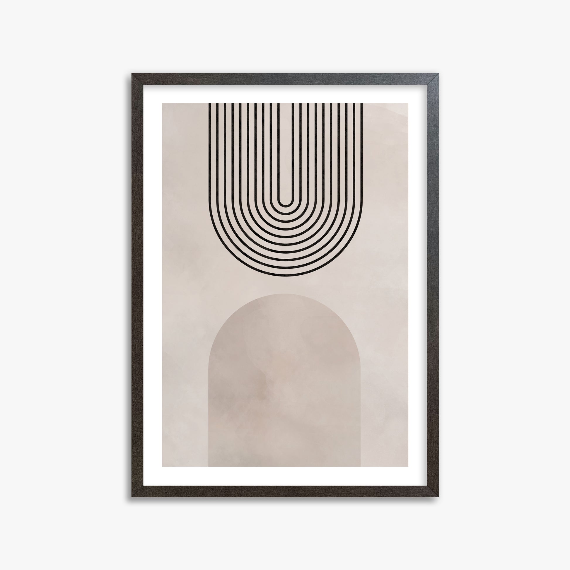Inverted Arch Harmony, 50x70cm Framed Poster With Espresso Frame
