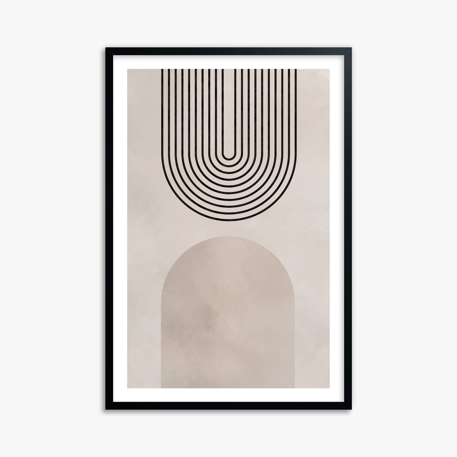 Inverted Arch Harmony, 61x91cm Framed Poster With Black Frame