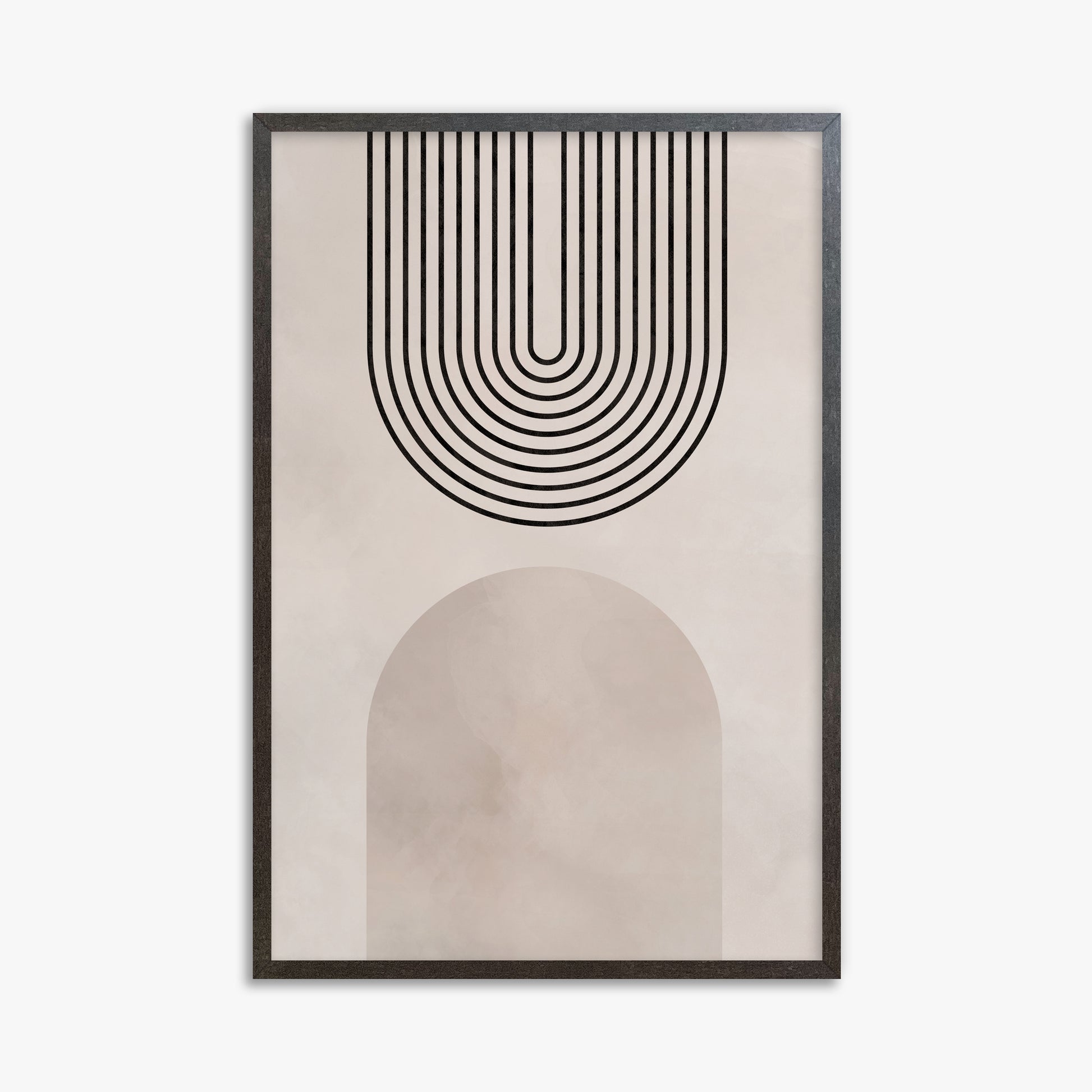 Inverted Arch Harmony, 61x91cm Framed Poster With Espresso Frame