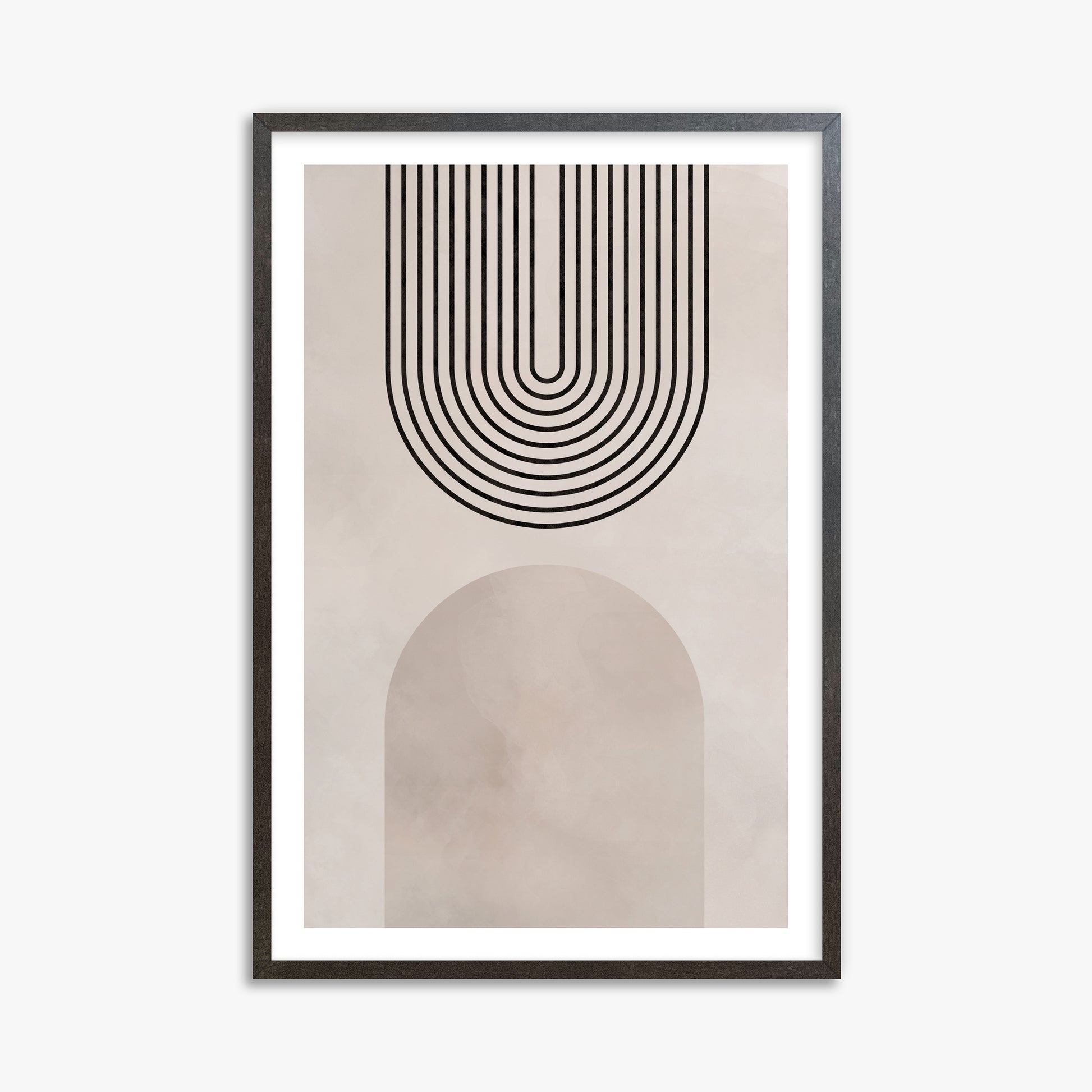 Inverted Arch Harmony, 61x91cm Framed Poster With Espresso Frame