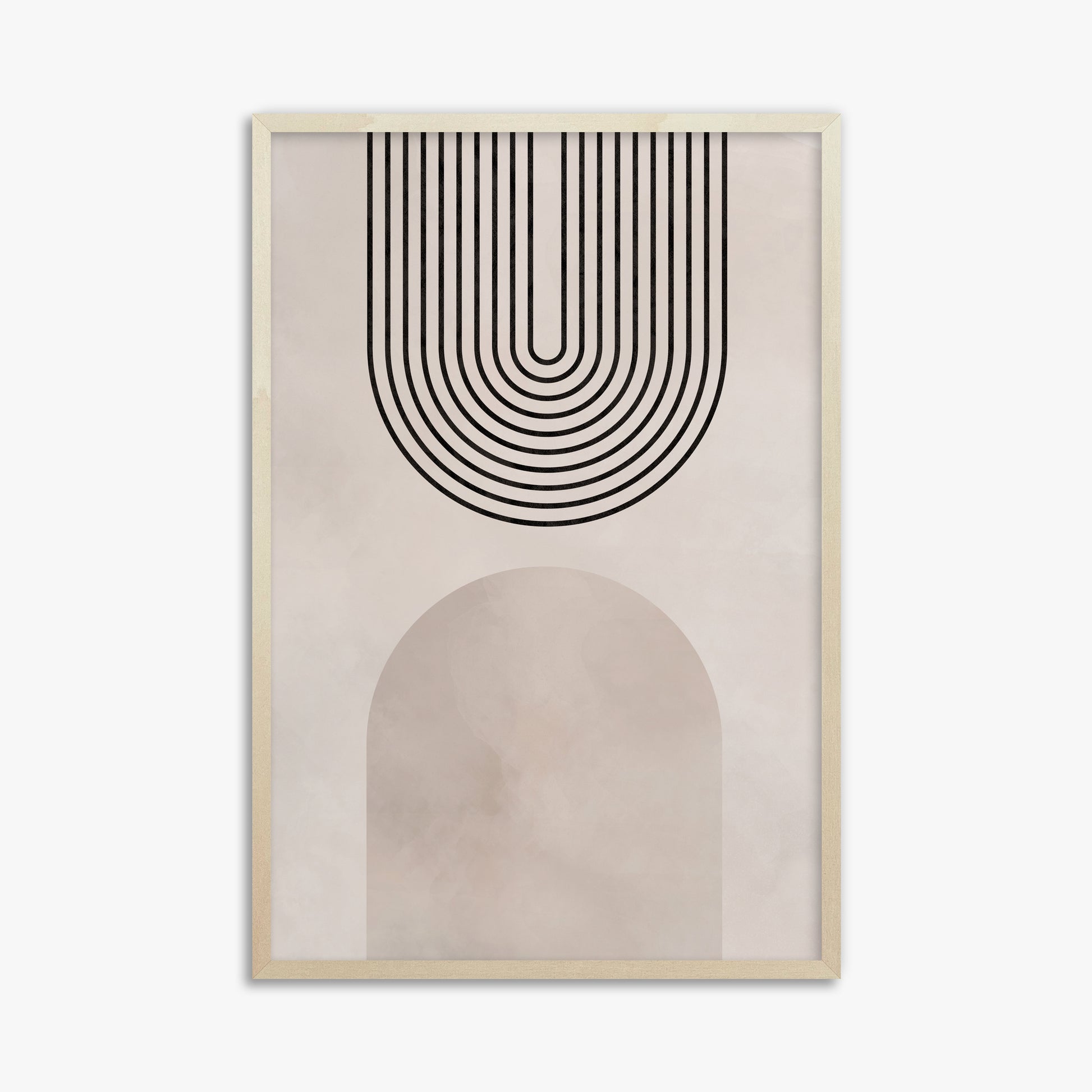 Inverted Arch Harmony, 61x91cm Framed Poster With Lime Wood Frame