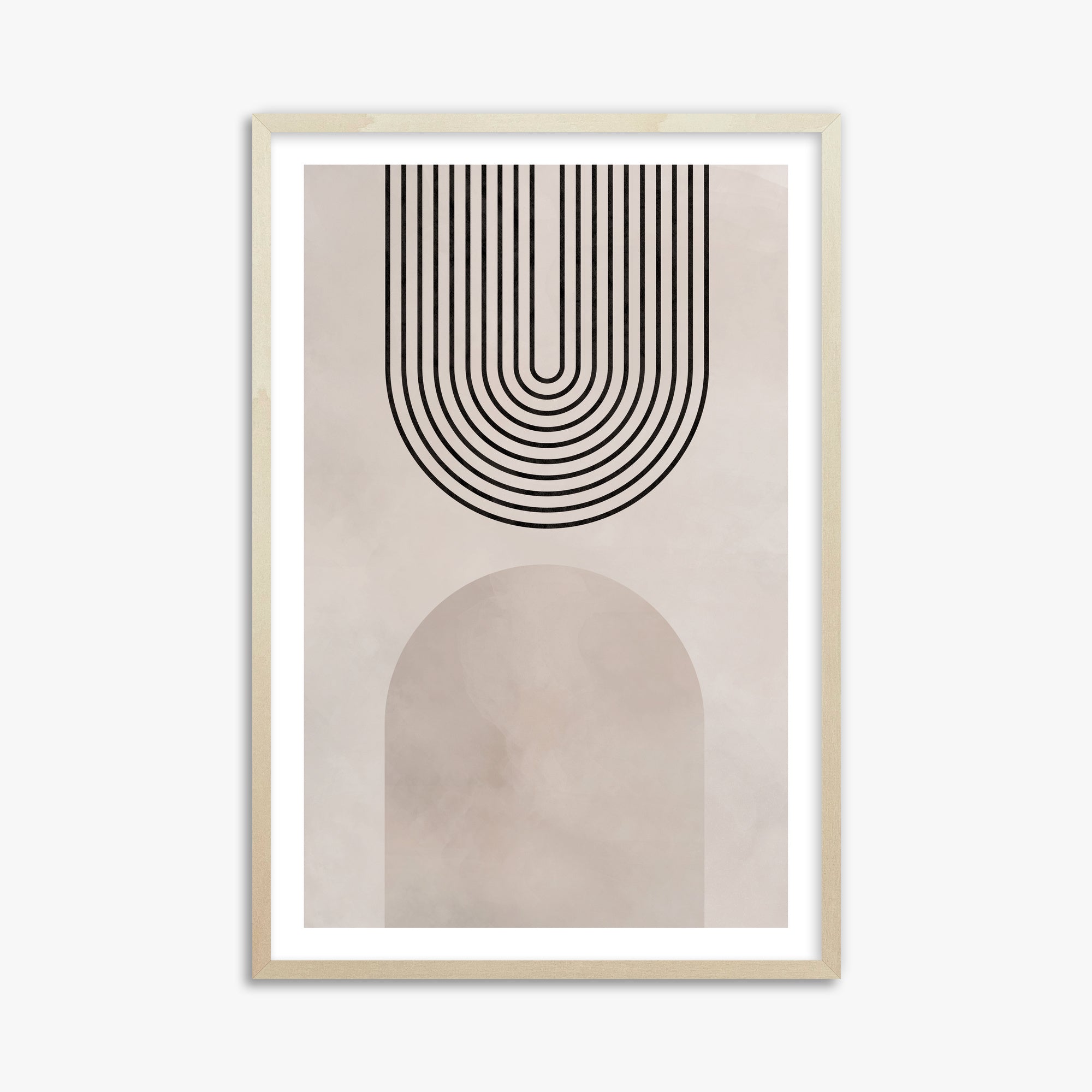Inverted Arch Harmony, 61x91cm Framed Poster With Lime Wood Frame
