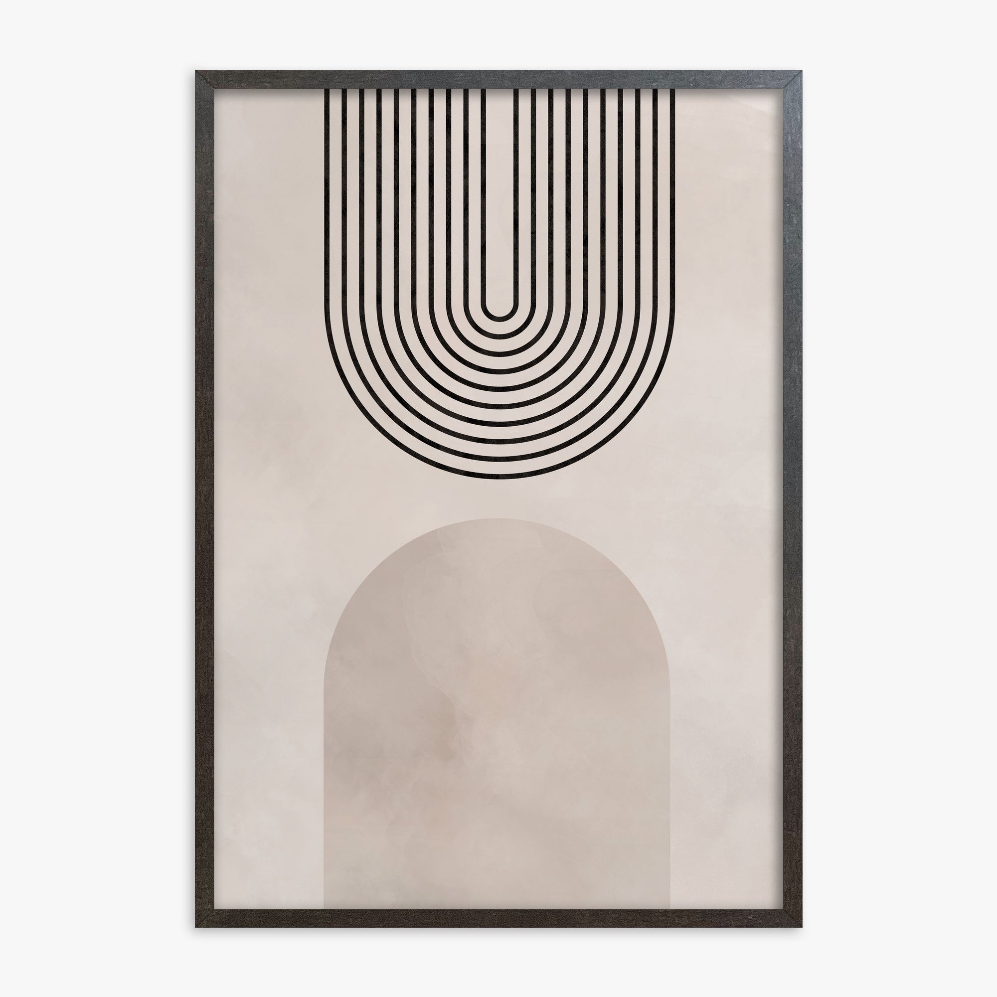 Inverted Arch Harmony, 70x100cm Framed Poster With Espresso Frame