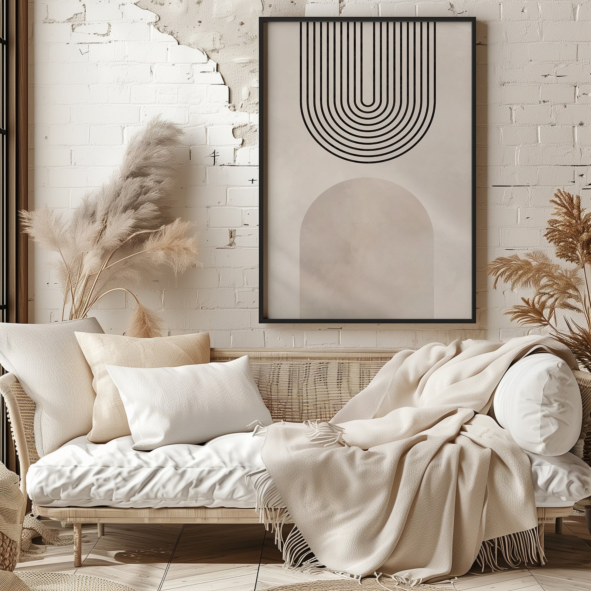 Design Concept No. 29 for Inverted Arch Harmony Modern Poster Art