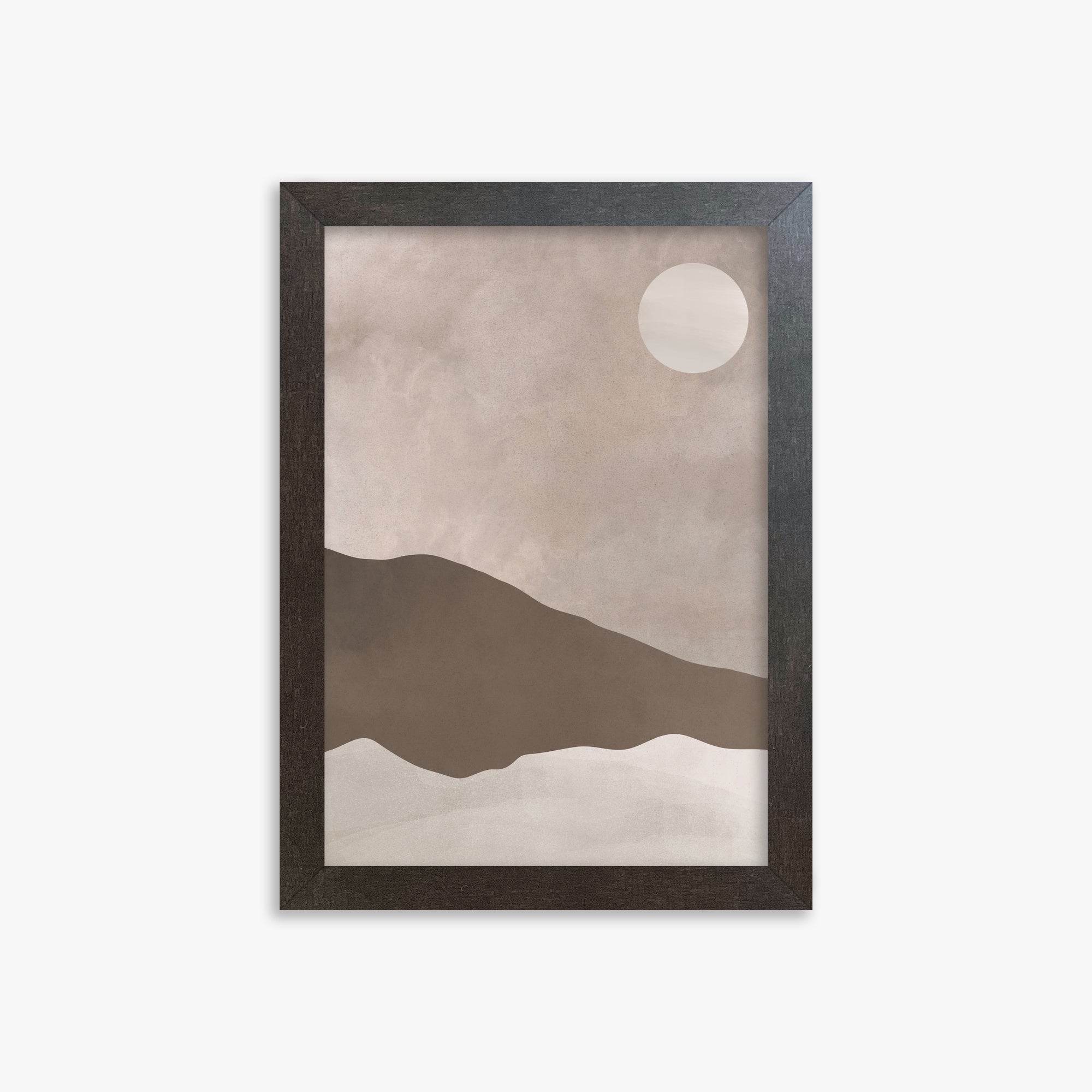 Solar Crest, 21x30cm Framed Poster With Espresso Frame