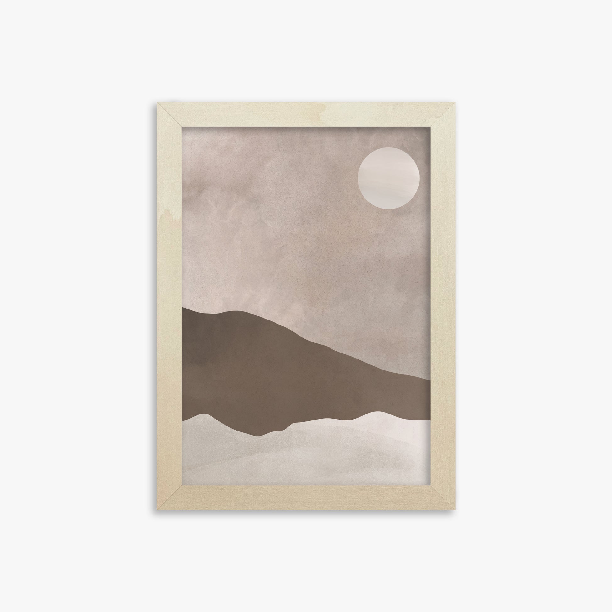 Solar Crest, 21x30cm Framed Poster With Lime Wood Frame