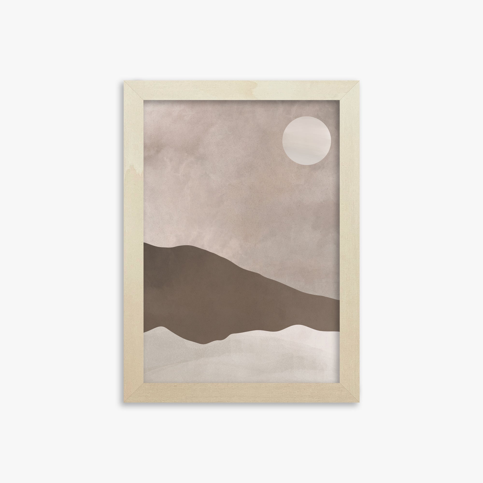 Solar Crest, 21x30cm Framed Poster With Lime Wood Frame