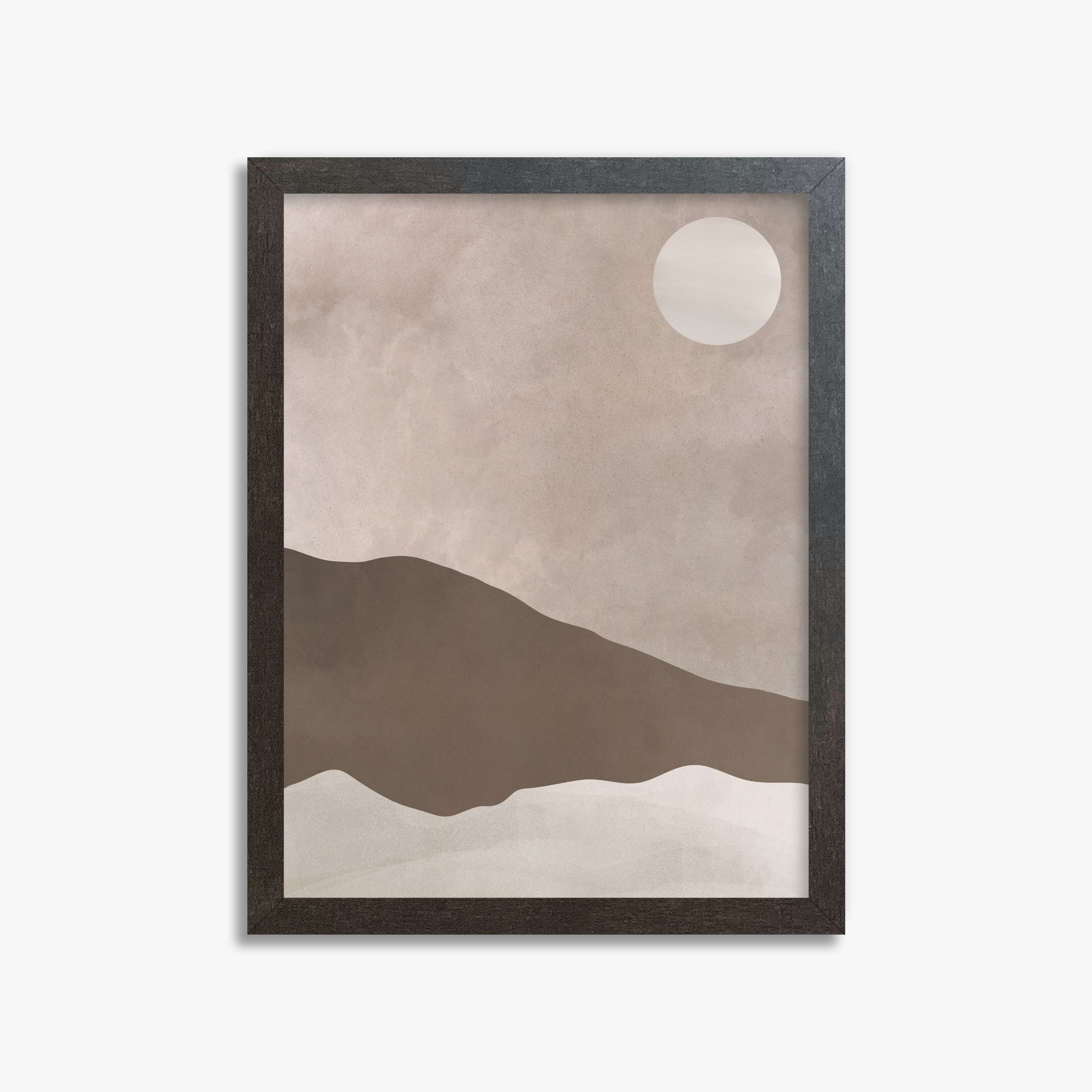 Solar Crest, 30x40cm Framed Poster With Espresso Frame