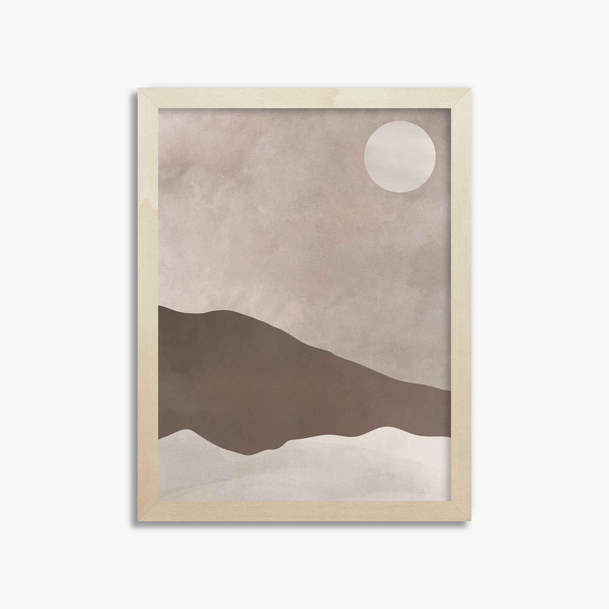 Solar Crest, 30x40cm Framed Poster With Lime Wood Frame