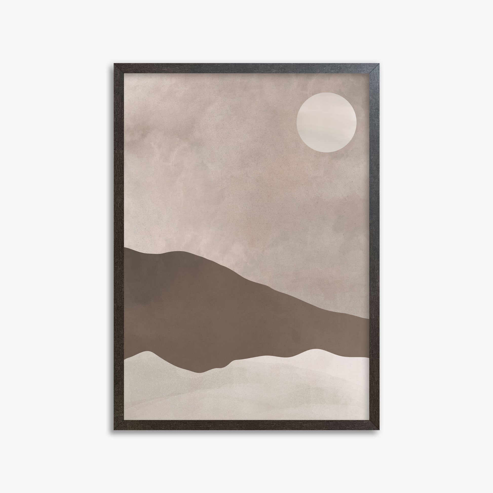 Solar Crest, 50x70cm Framed Poster With Espresso Frame