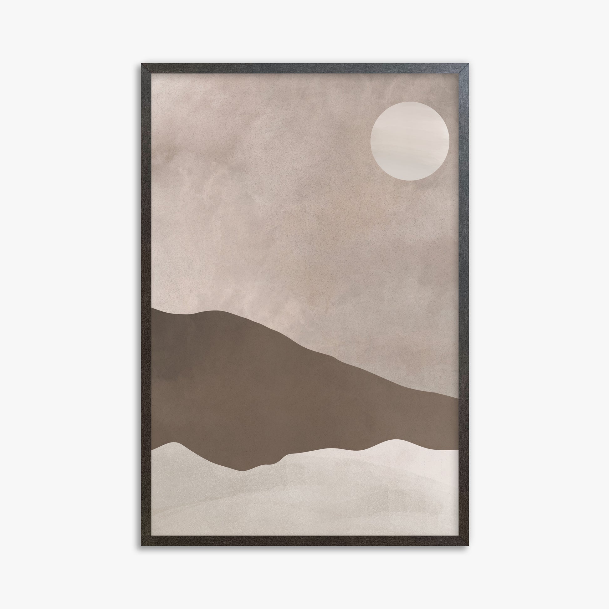Solar Crest, 61x91cm Framed Poster With Espresso Frame