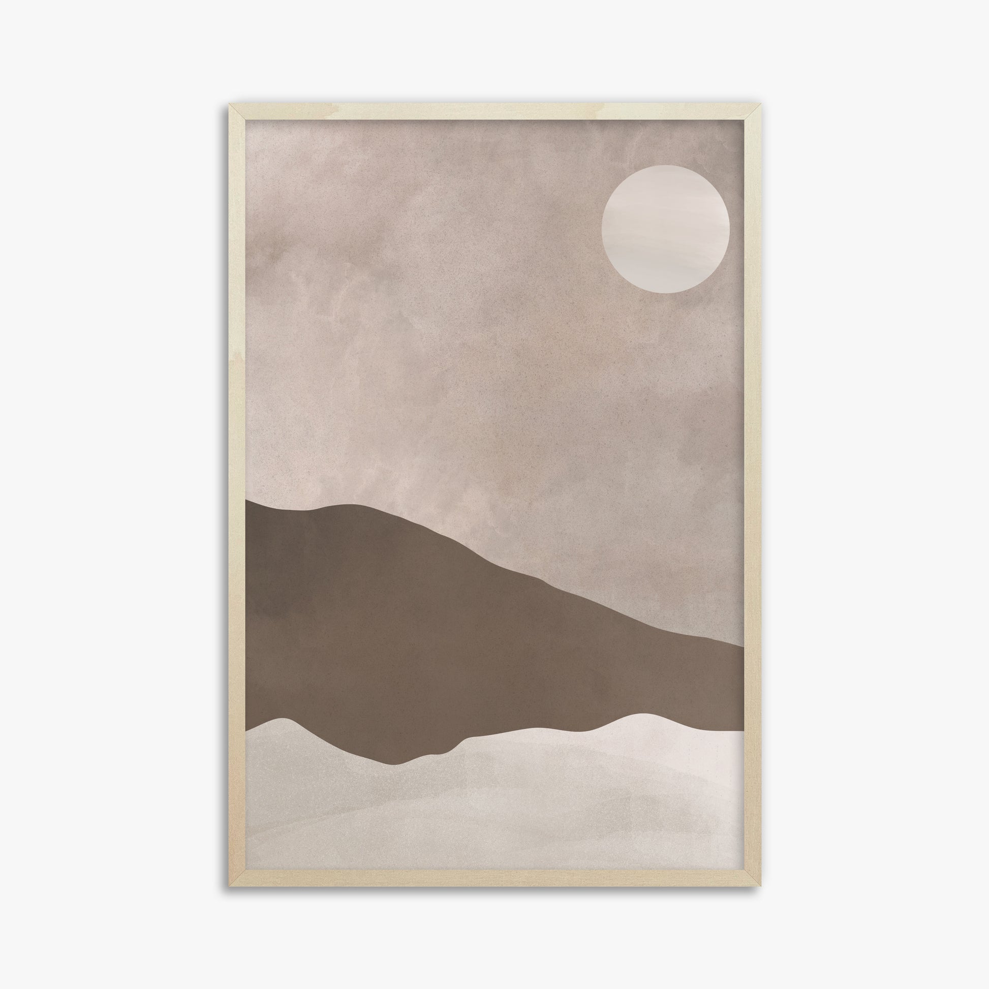 Solar Crest, 61x91cm Framed Poster With Lime Wood Frame