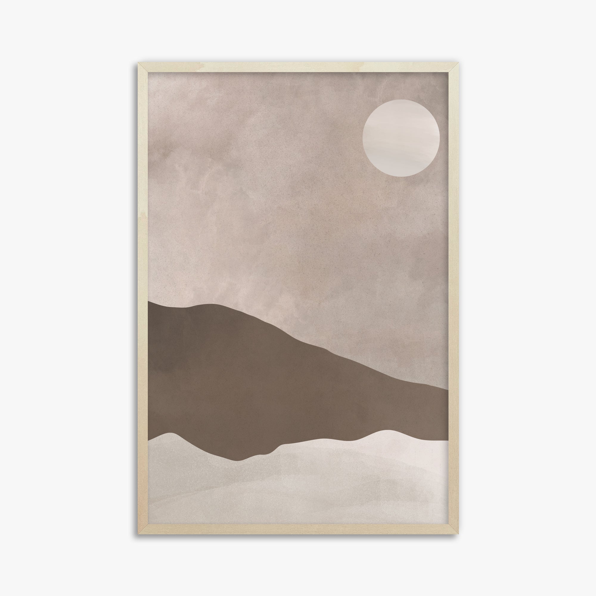 Solar Crest, 61x91cm Framed Poster With Lime Wood Frame
