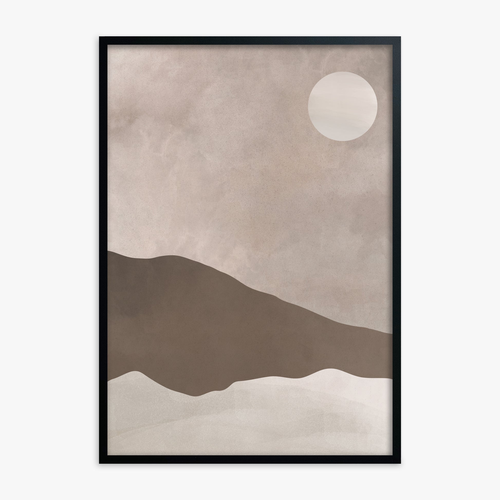 Solar Crest, Black Framed Poster With Black Frame