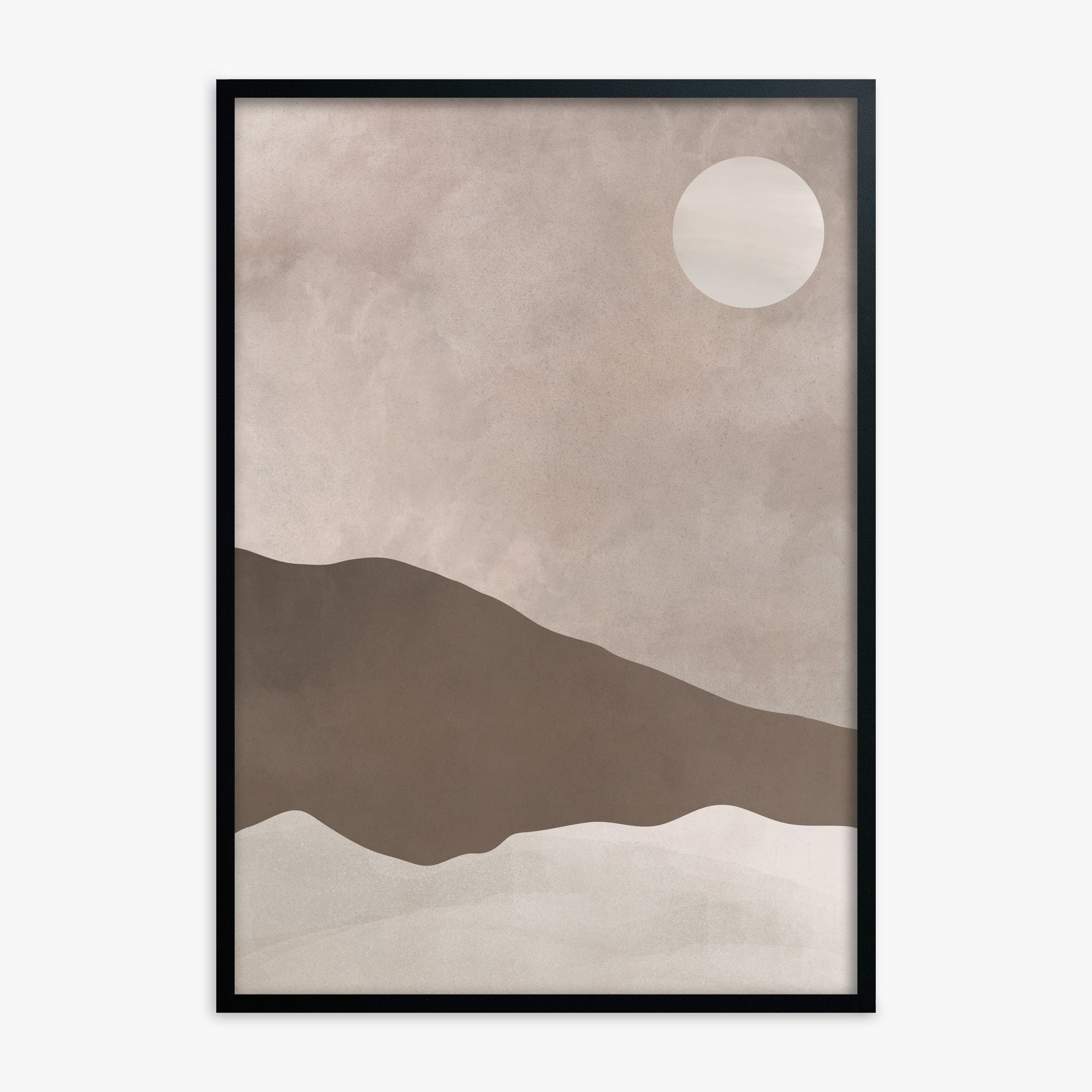 Solar Crest, Black Framed Poster With Black Frame