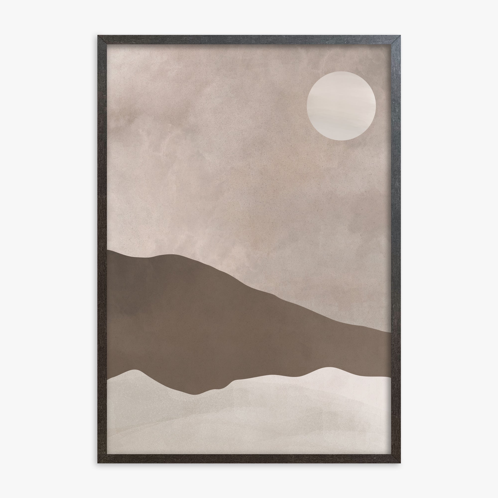Solar Crest, 70x100cm Framed Poster With Espresso Frame