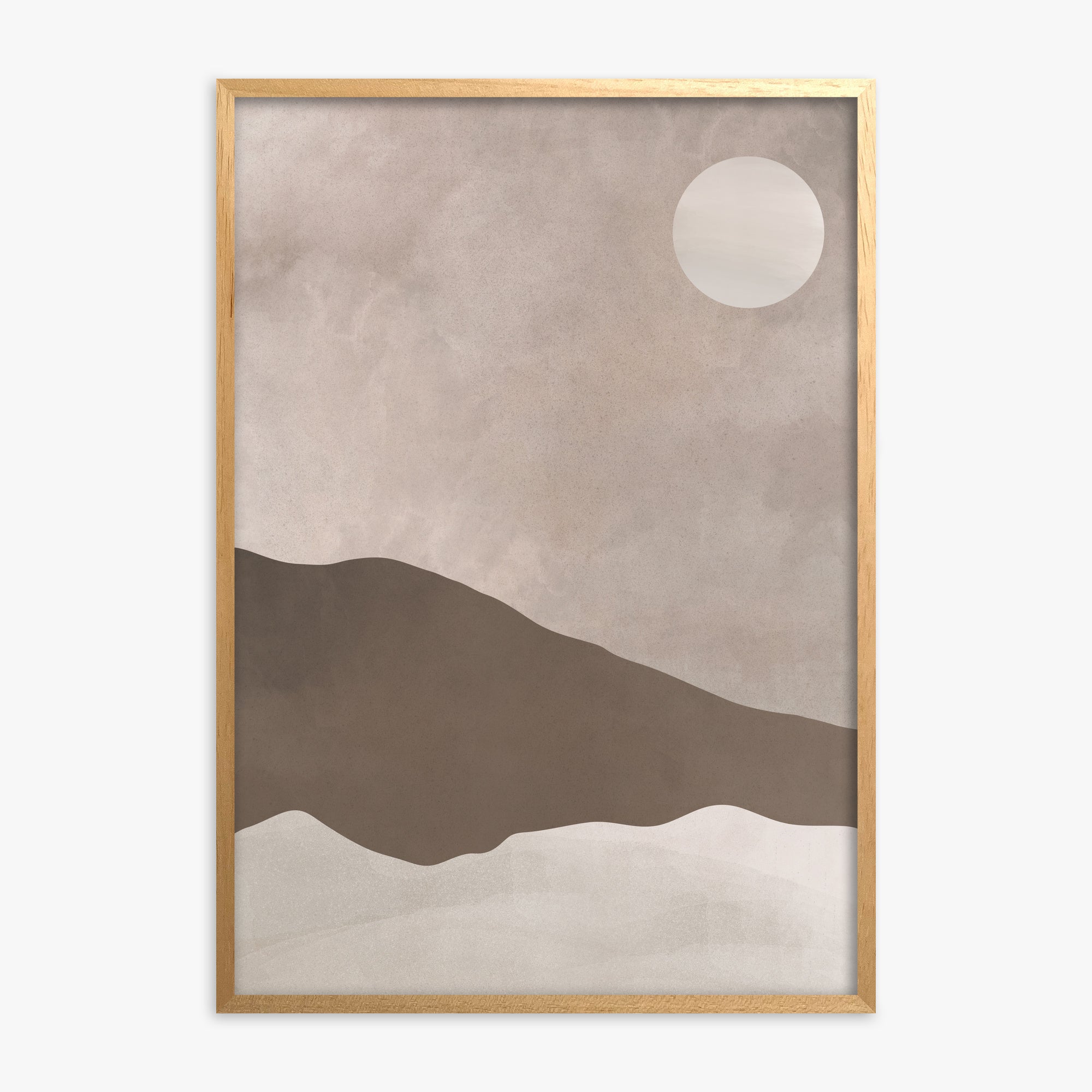 Solar Crest, Oak Framed Poster With Oak Frame