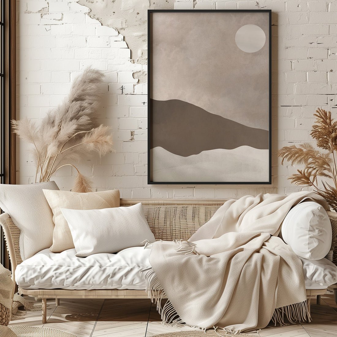 Solar Crest, 50x70cm Framed Poster With Black Frame