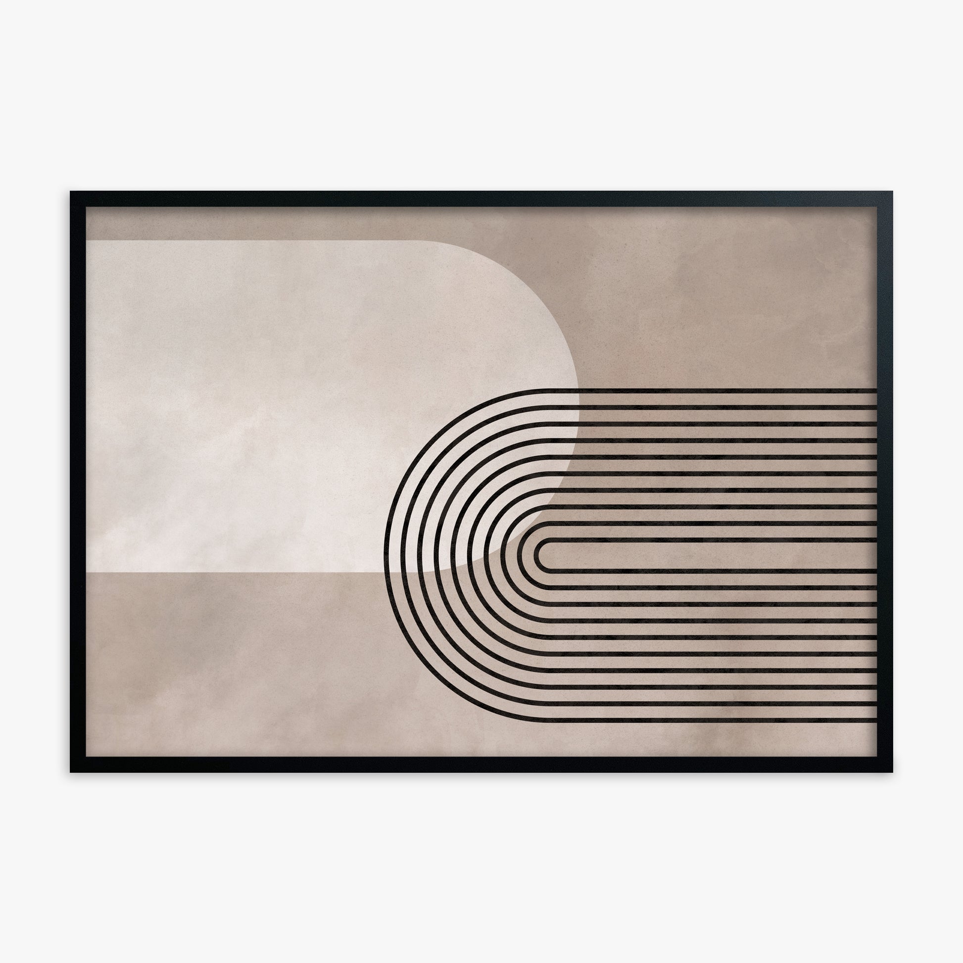 Parallel Journey, Black Framed Poster With Black Frame