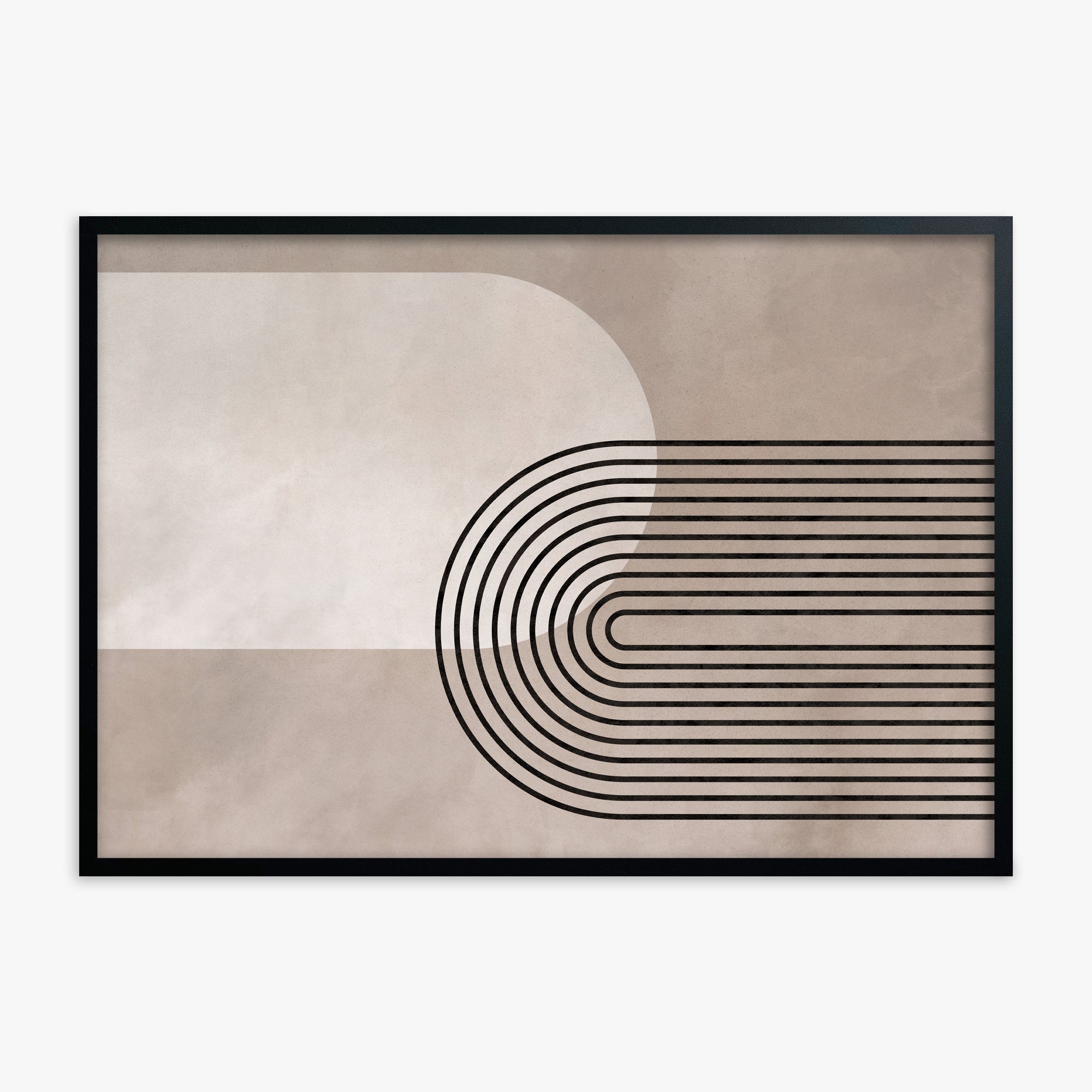 Parallel Journey, Black Framed Poster With Black Frame