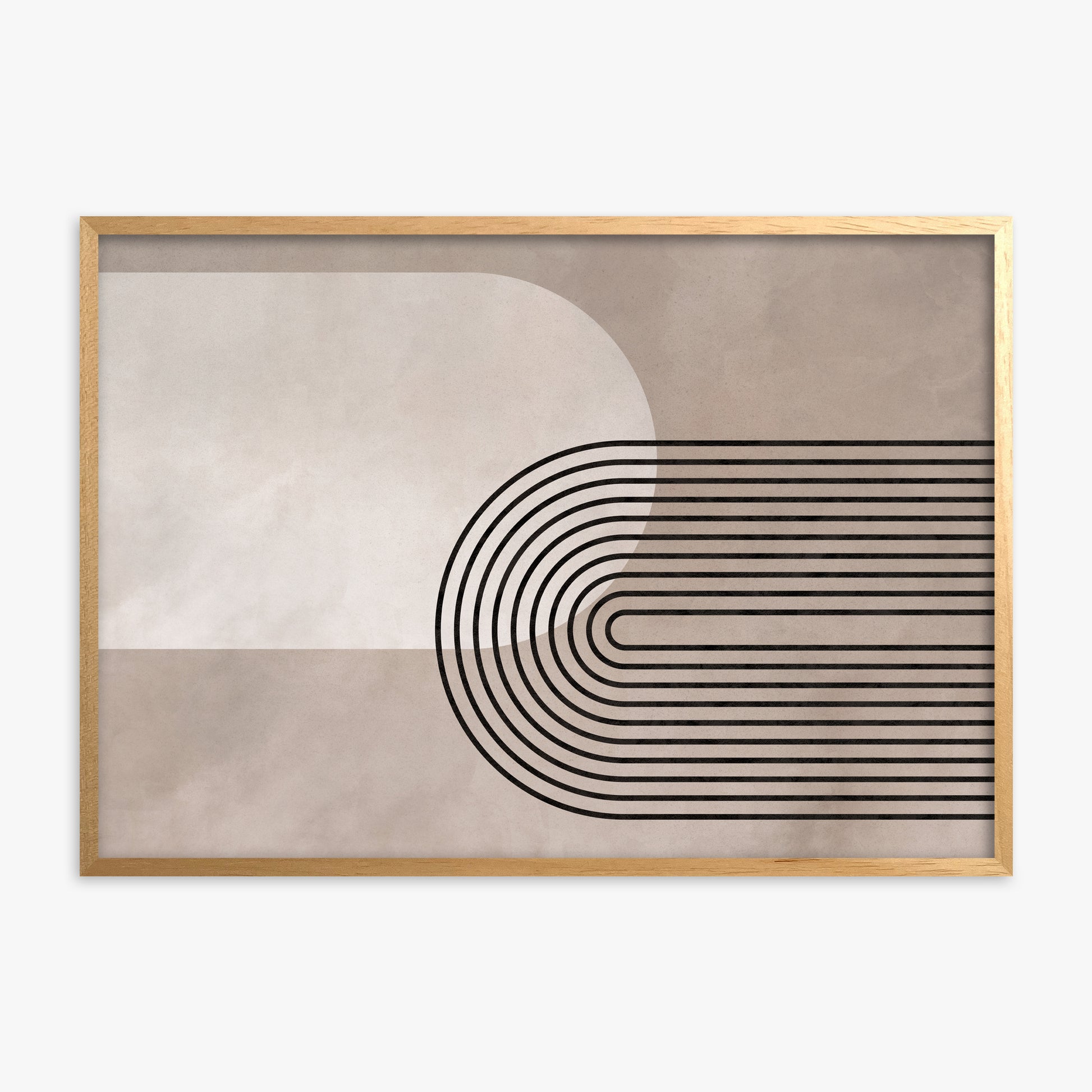 Parallel Journey, Oak Framed Poster With Oak Frame