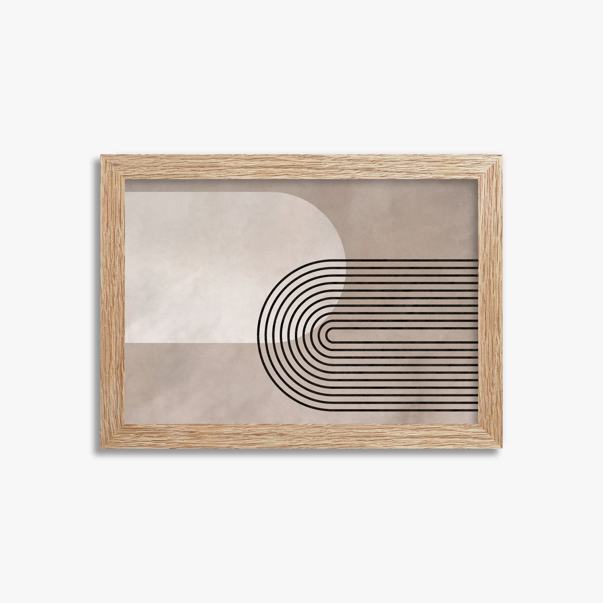 Parallel Journey, 21x30cm Framed Poster With Raw Oak Frame