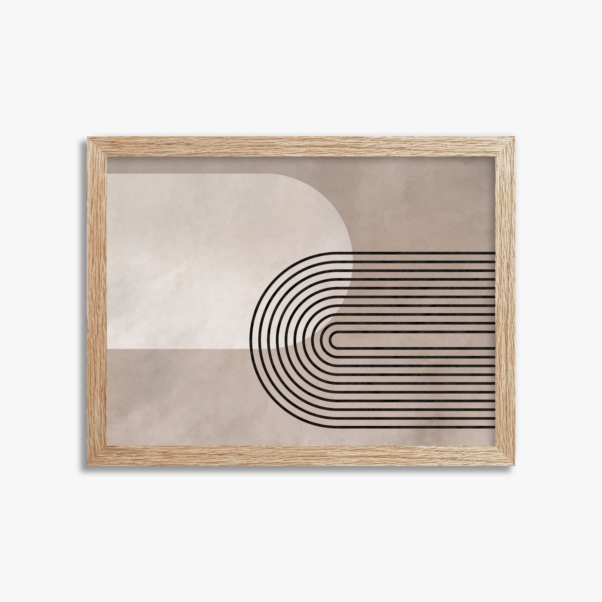 Parallel Journey, 30x40cm Framed Poster With Raw Oak Frame
