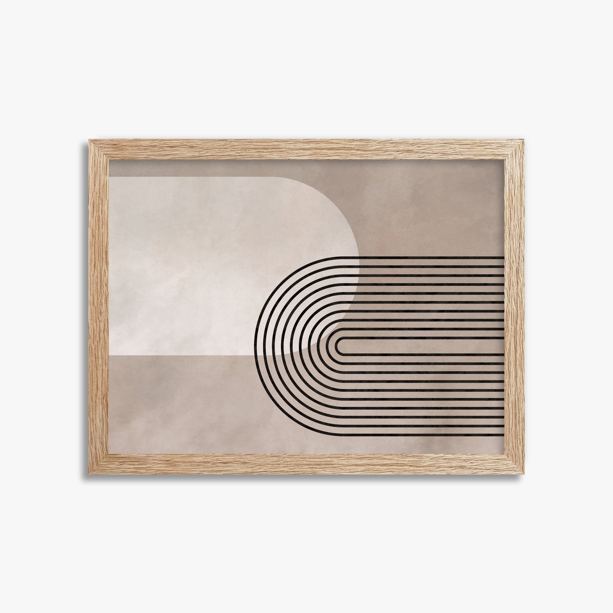 Parallel Journey, 30x40cm Framed Poster With Raw Oak Frame