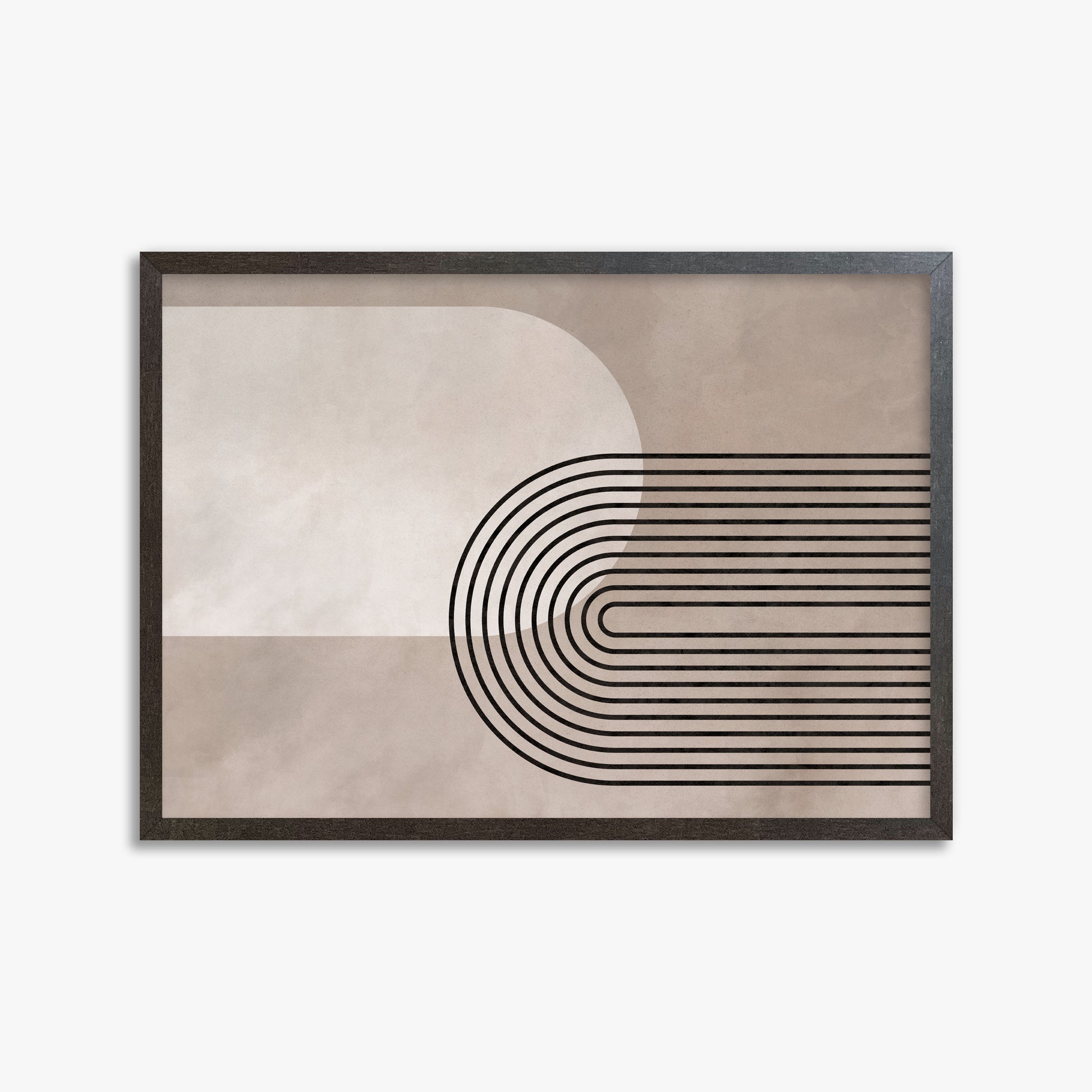 Parallel Journey, 50x70cm Framed Poster With Espresso Frame