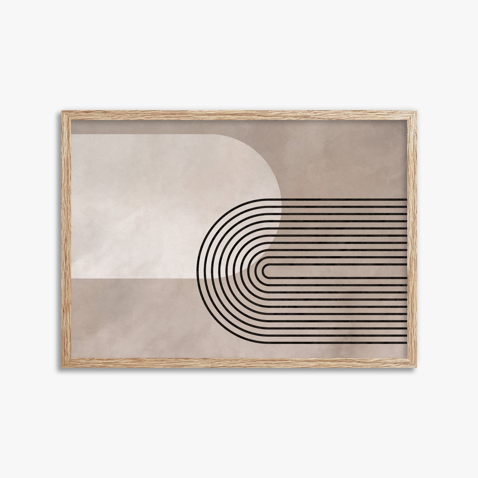 Parallel Journey, 50x70cm Framed Poster With Raw Oak Frame