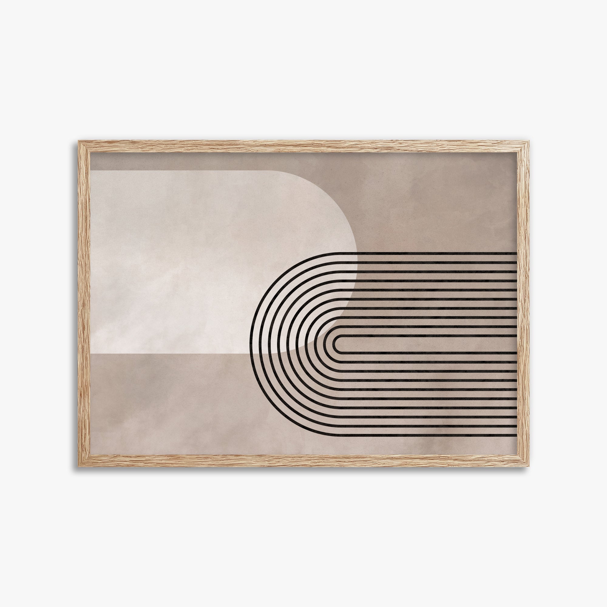 Parallel Journey, 50x70cm Framed Poster With Raw Oak Frame