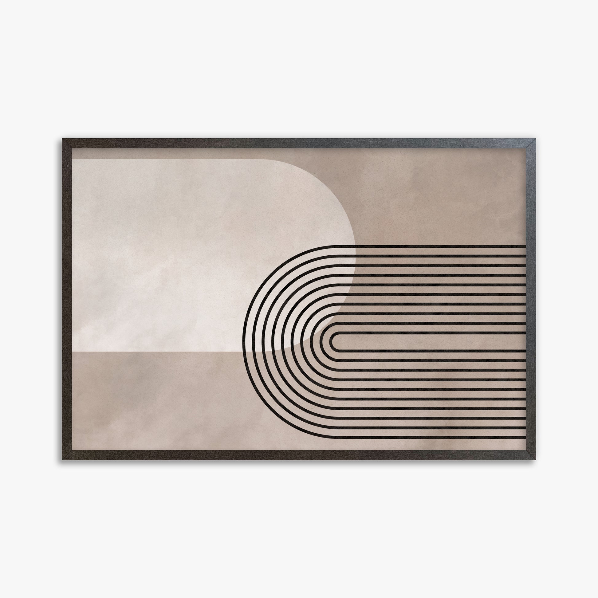Parallel Journey, 61x91cm Framed Poster With Espresso Frame