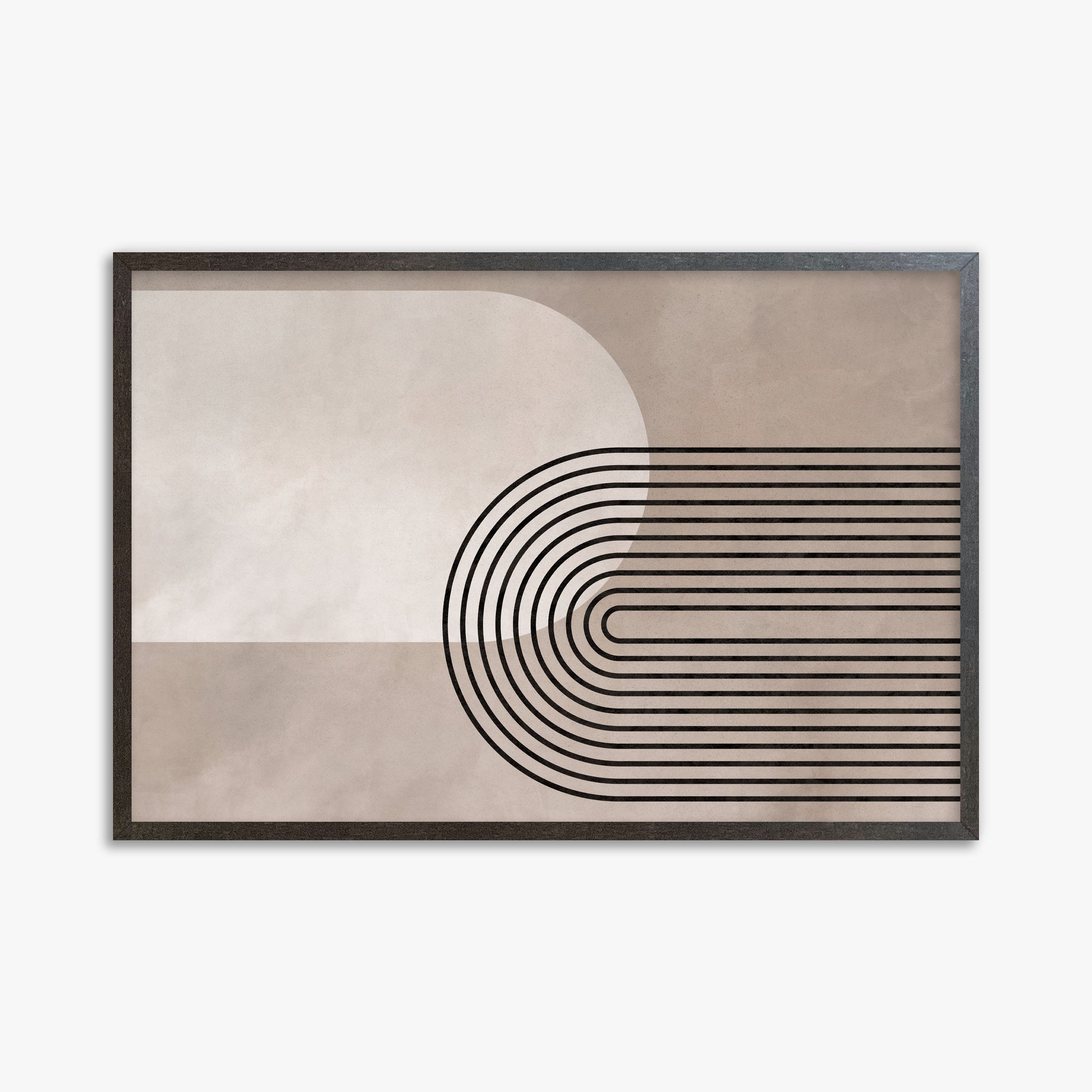 Parallel Journey, 61x91cm Framed Poster With Espresso Frame