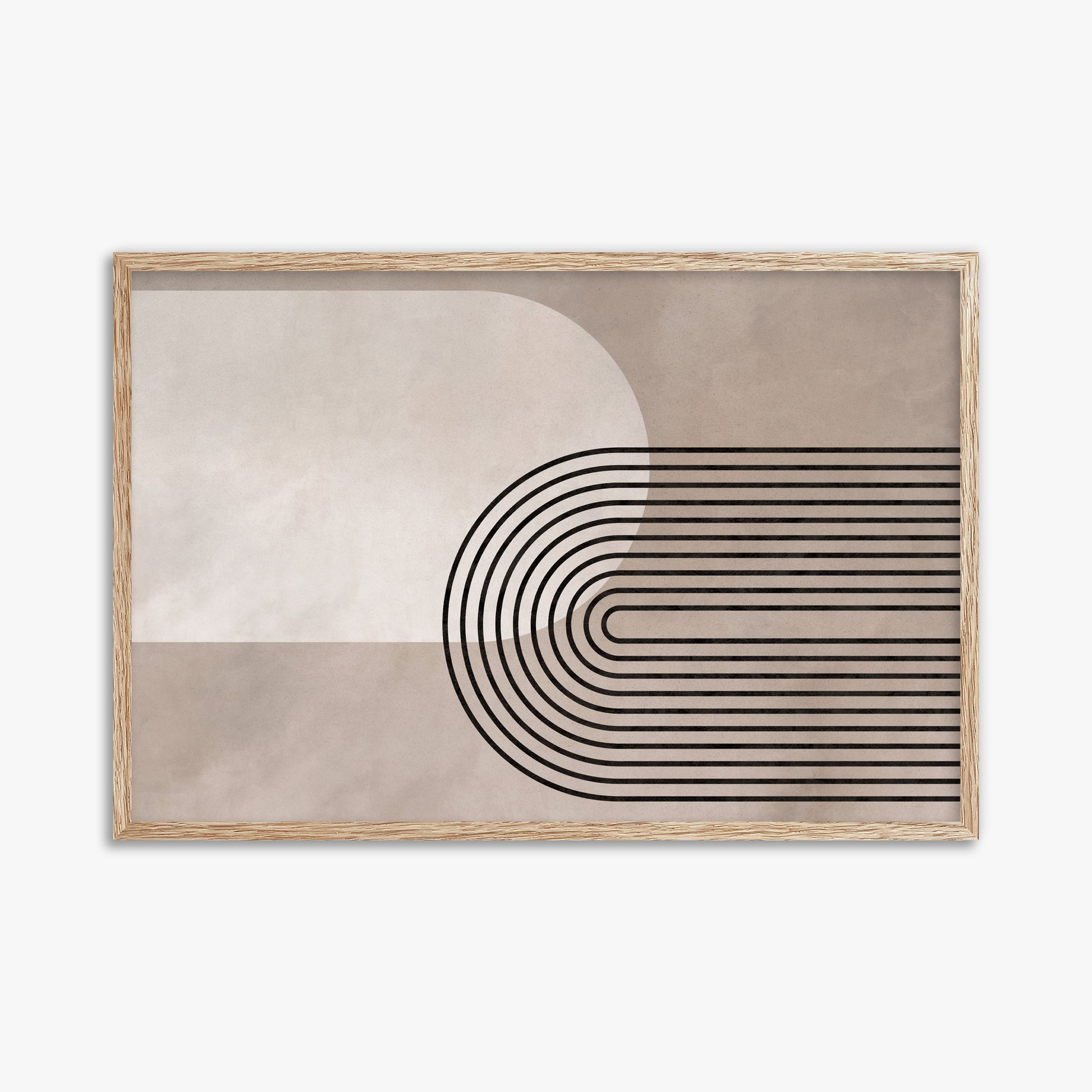 Parallel Journey, 61x91cm Framed Poster With Raw Oak Frame