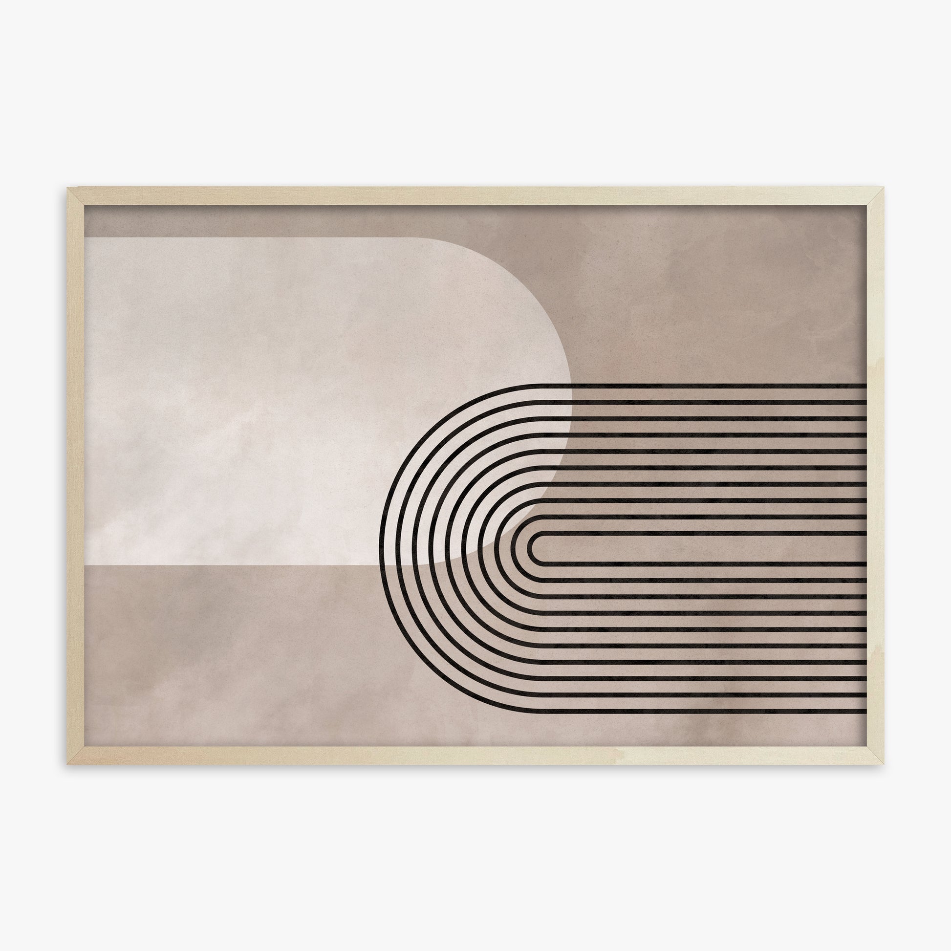 Parallel Journey, 70x100cm Framed Poster With Lime Wood Frame