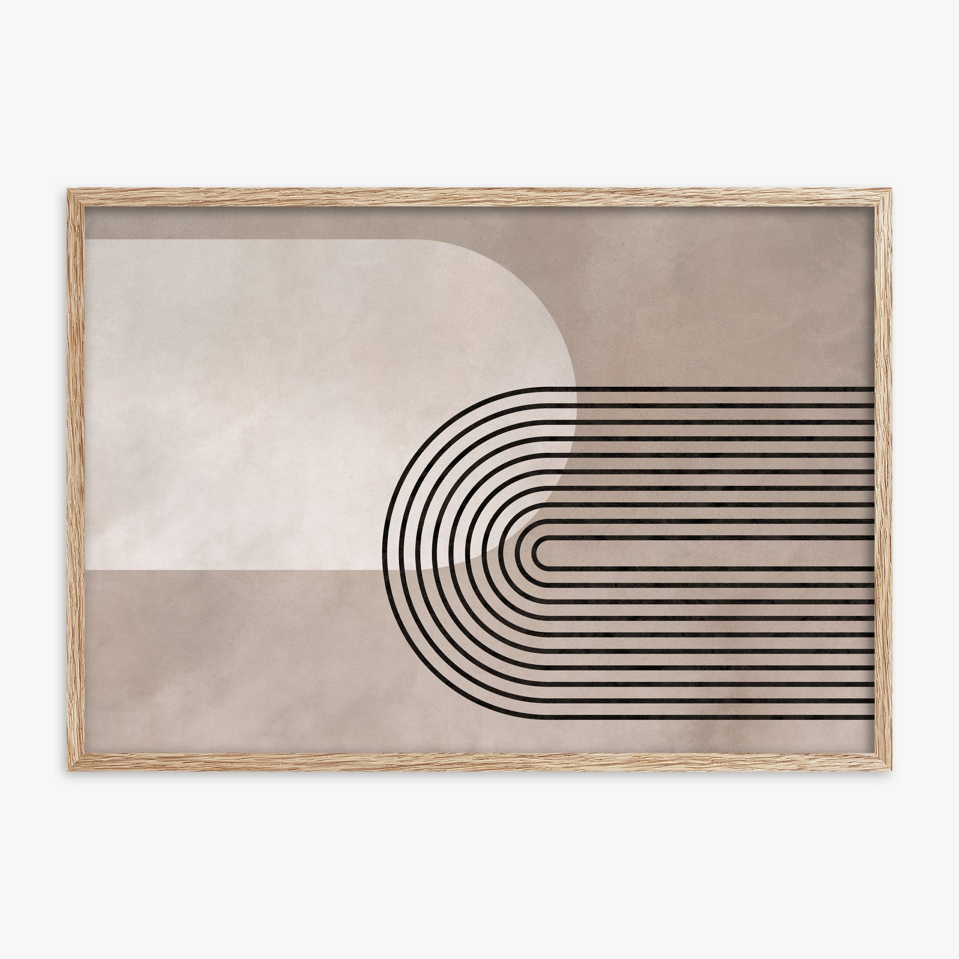 Parallel Journey, 70x100cm Framed Poster With Raw Oak Frame