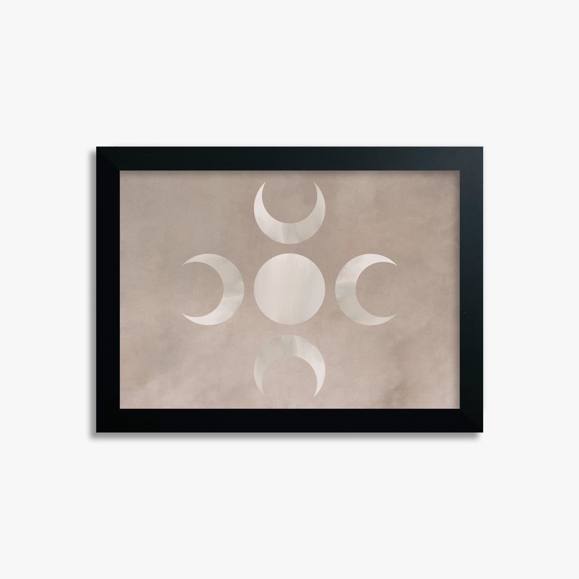 Mystic Moon Phases, 21x30cm Framed Poster With Black Frame