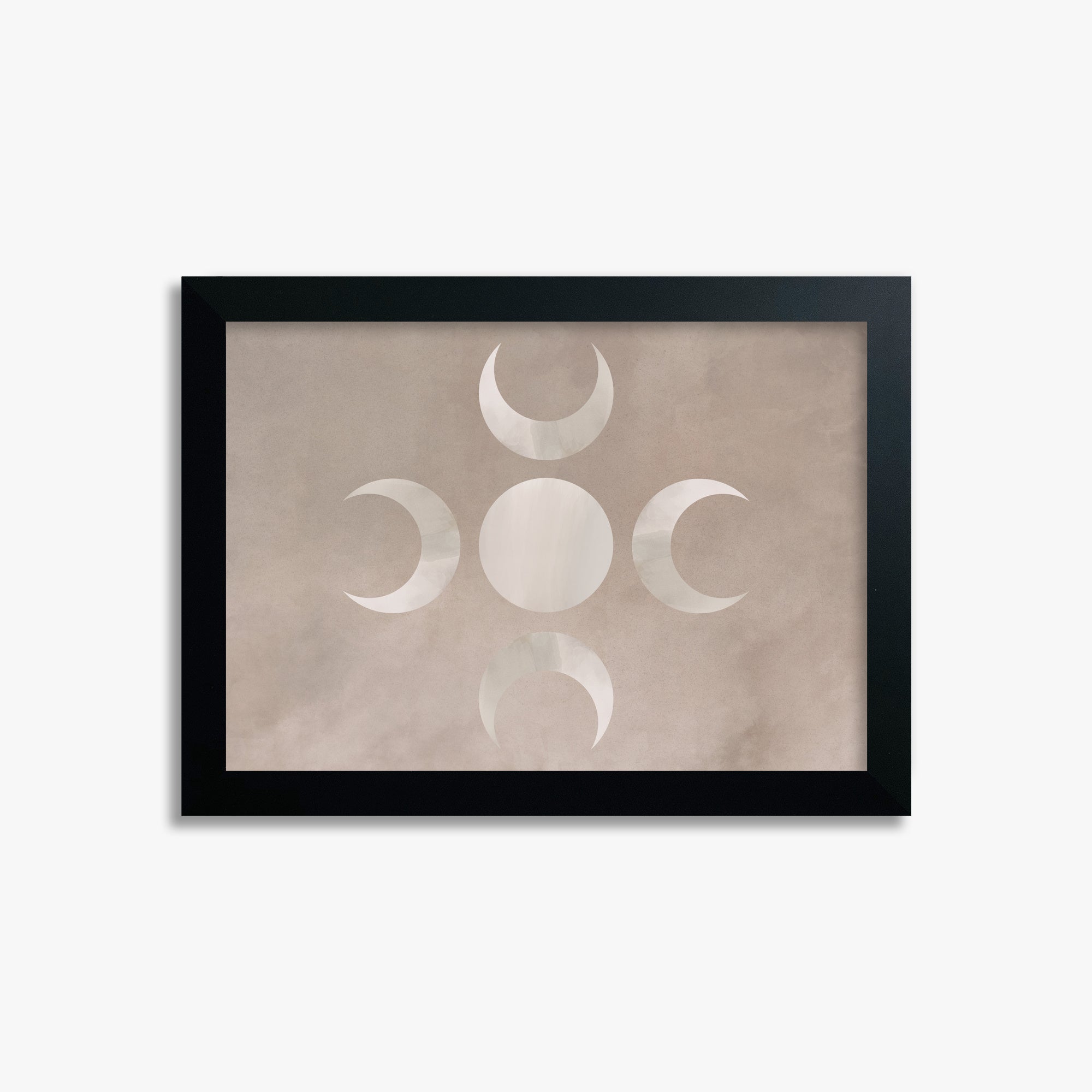 Mystic Moon Phases, 21x30cm Framed Poster With Black Frame
