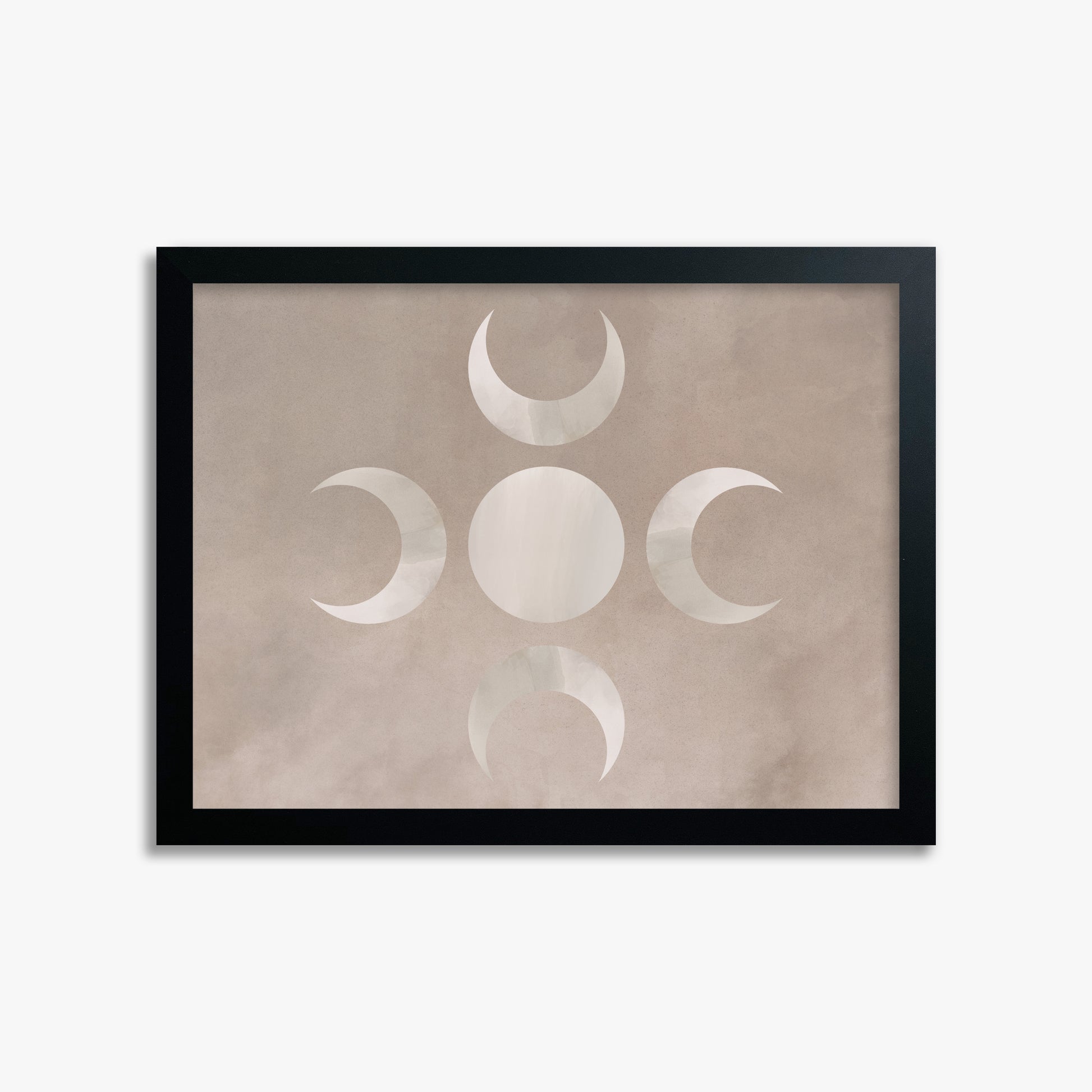 Mystic Moon Phases, 30x40cm Framed Poster With Black Frame